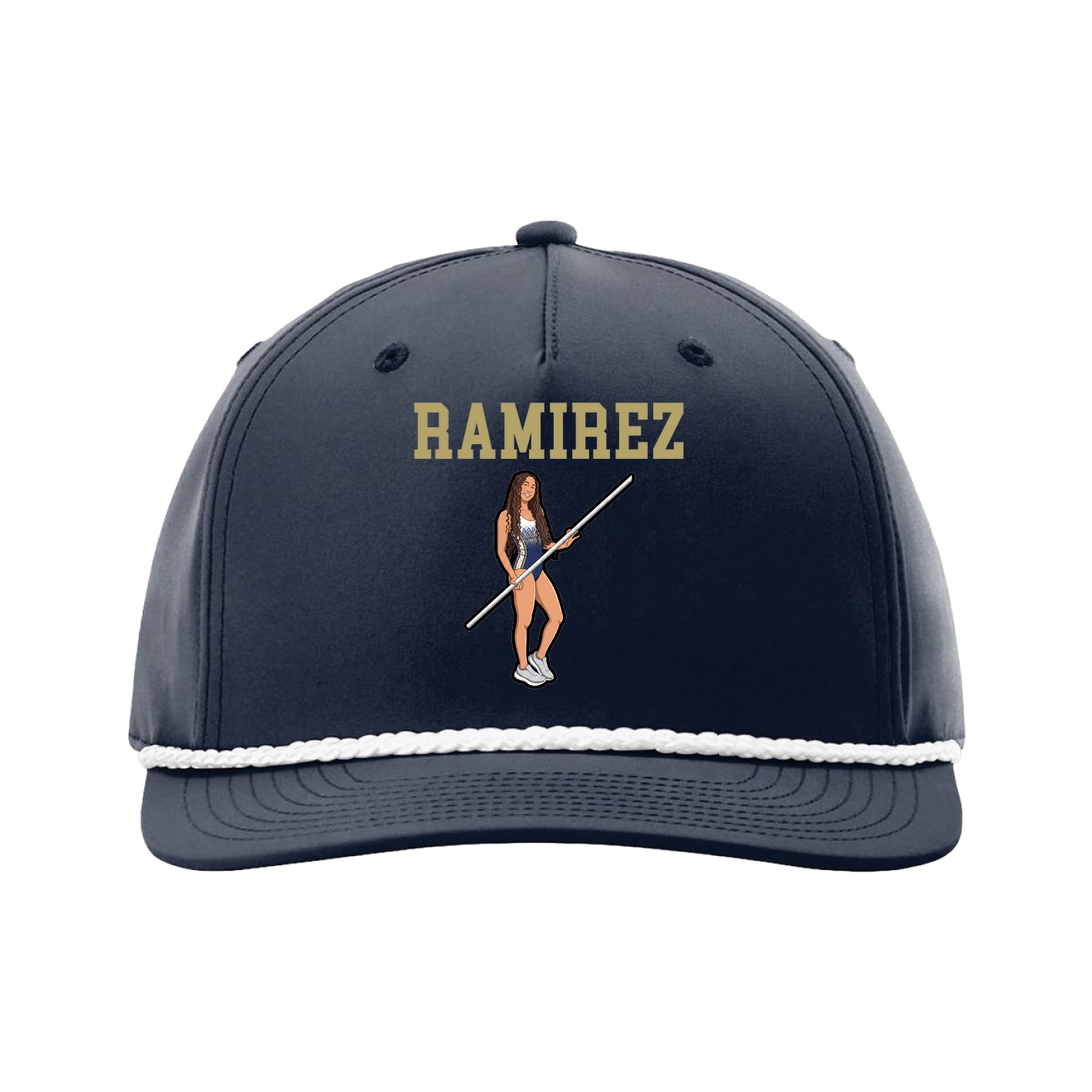 Five-Panel Classic Rope Cap — Shirsey in Navy