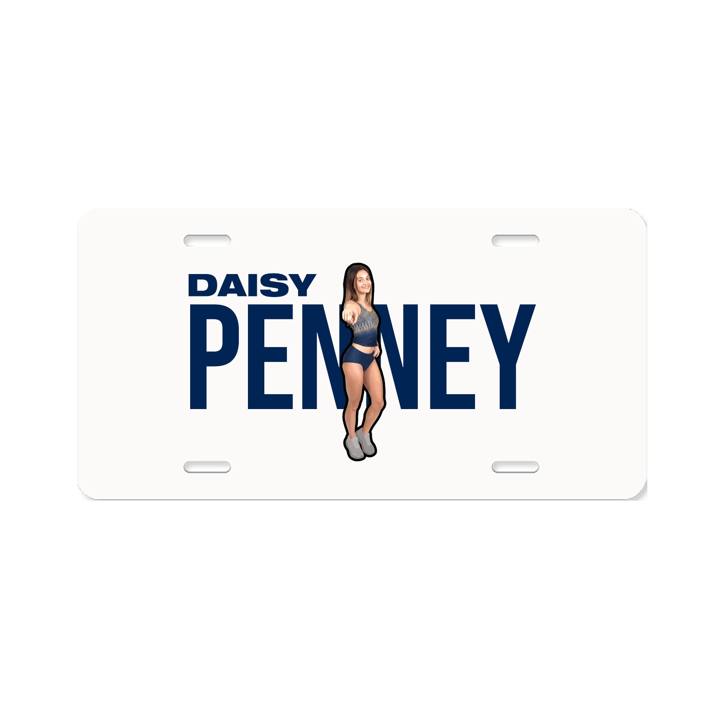 License Plate — Player Name in Classic