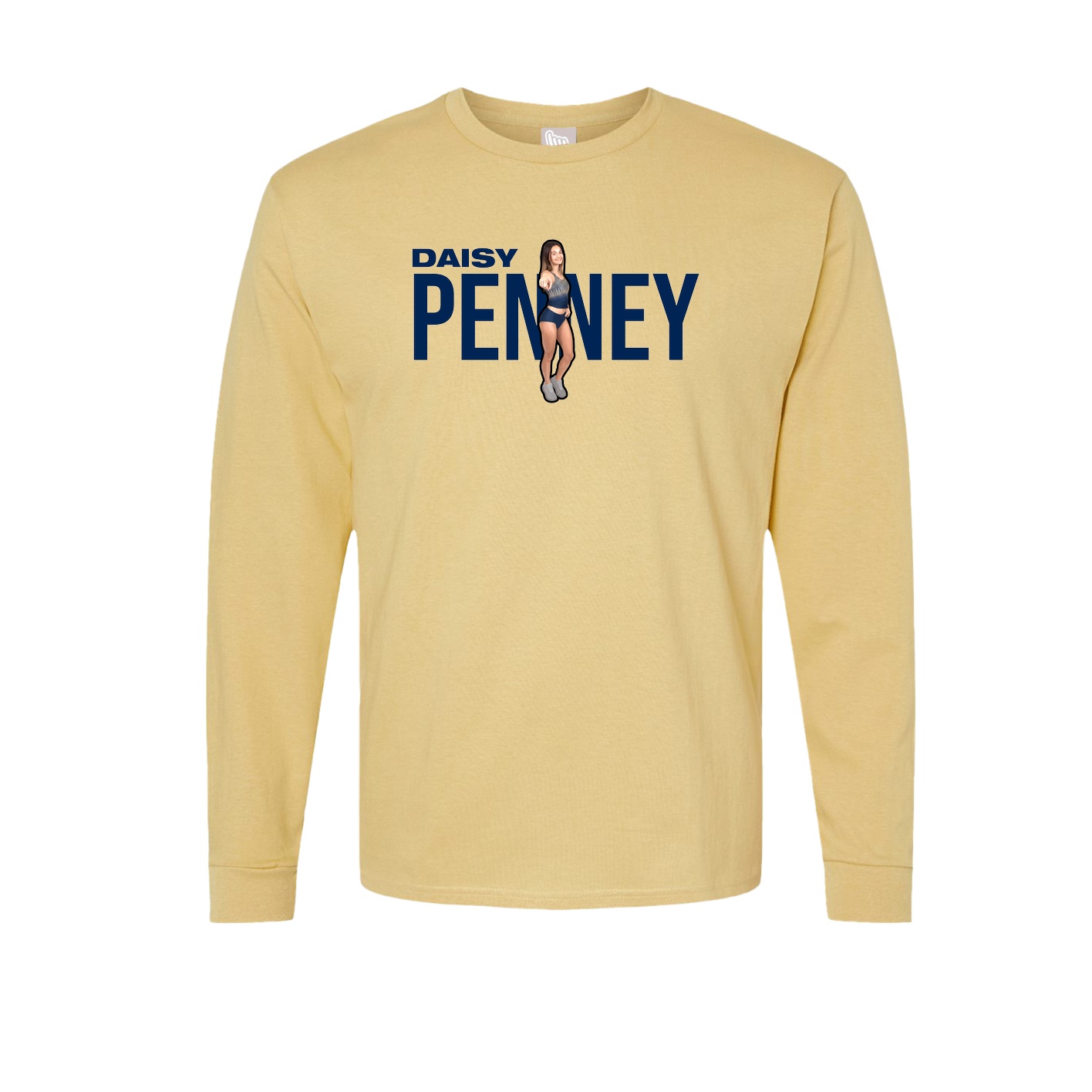 Long Sleeve Tee — Player Name in Vegas Gold