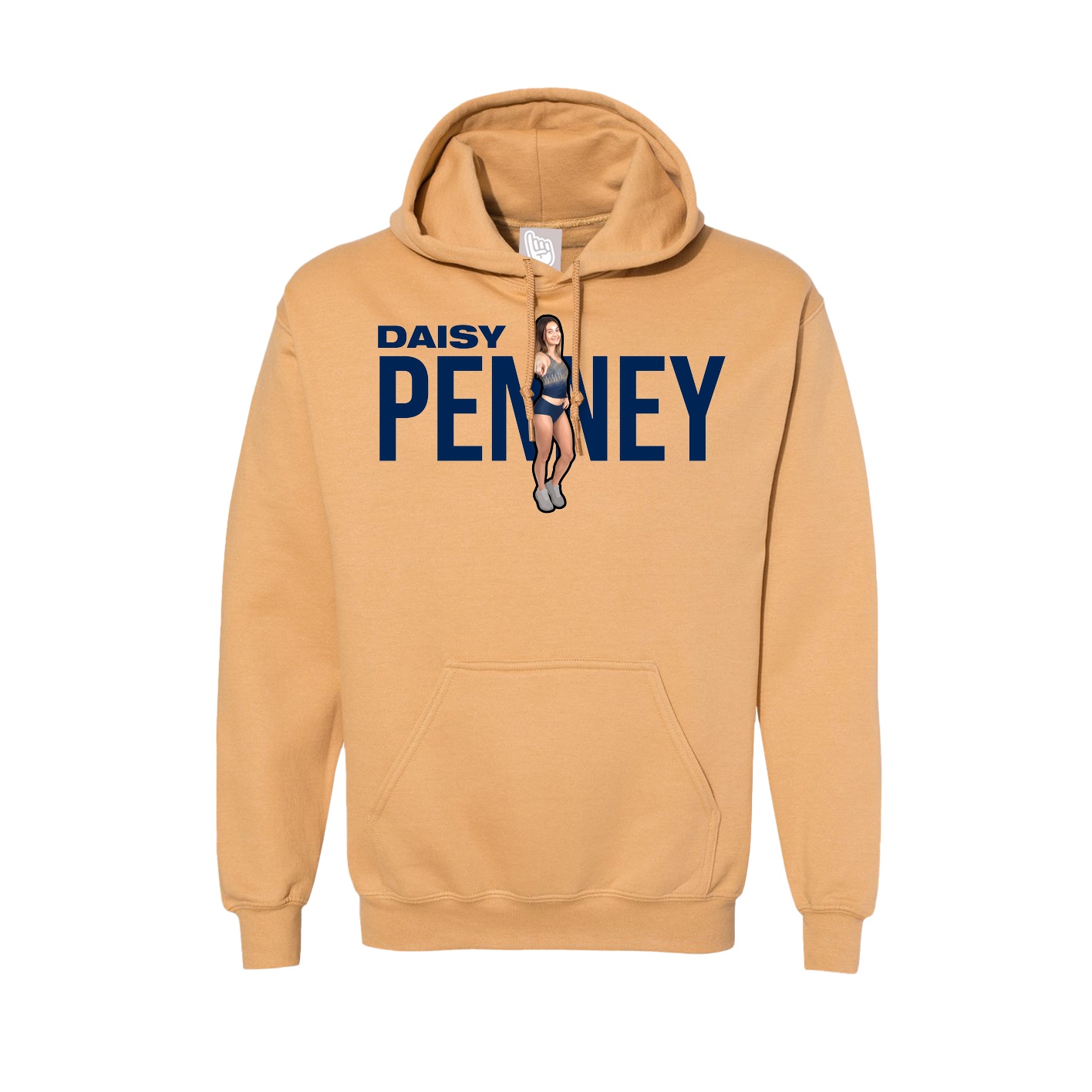 Hoodie — Player Name in Vegas Gold