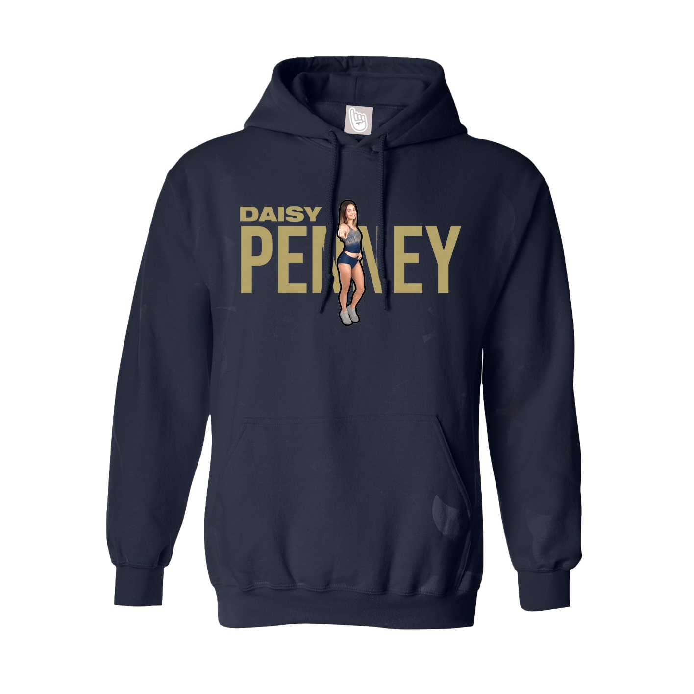 Youth Hoodie — Player Name in Navy