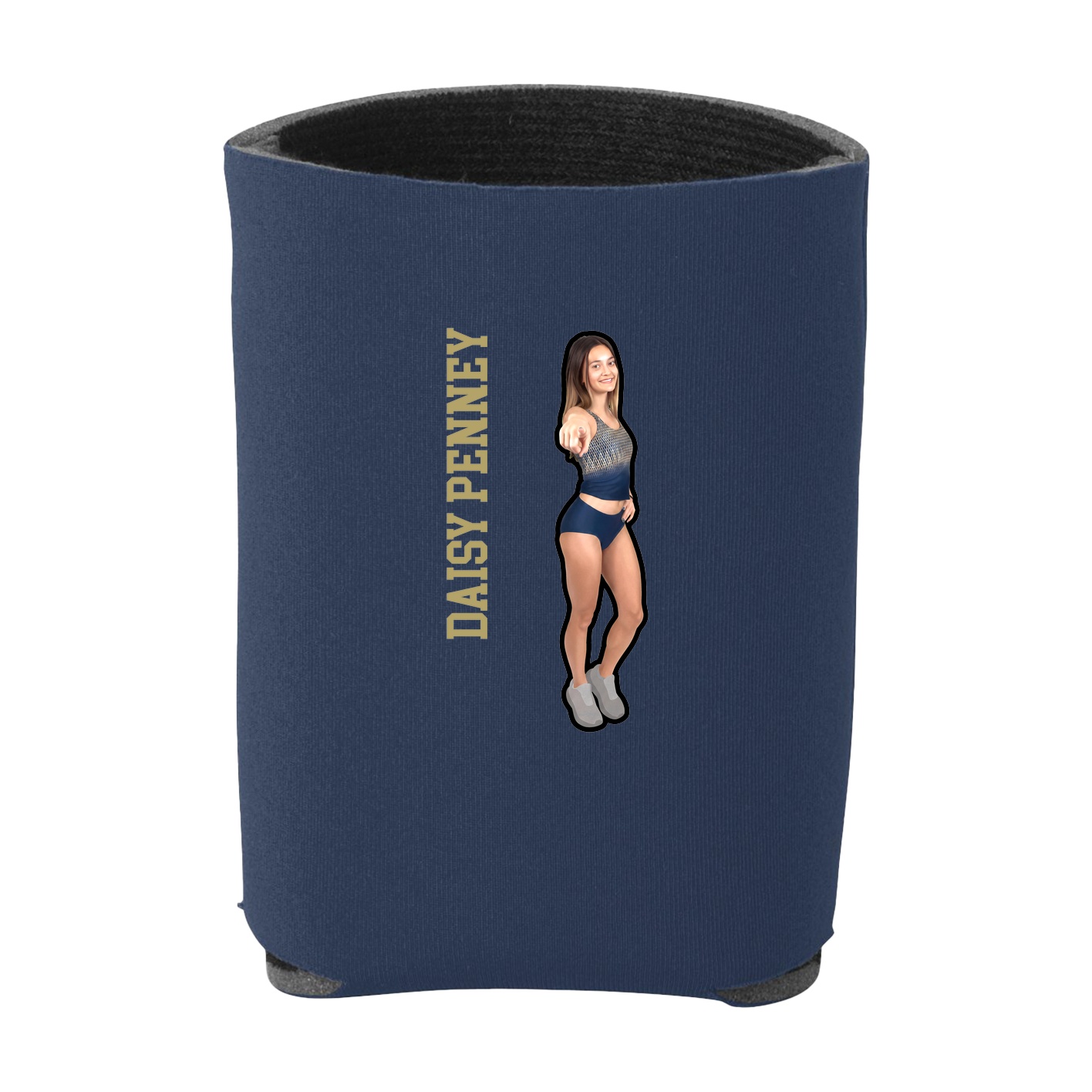 Can Holder — Name Vertical in Navy