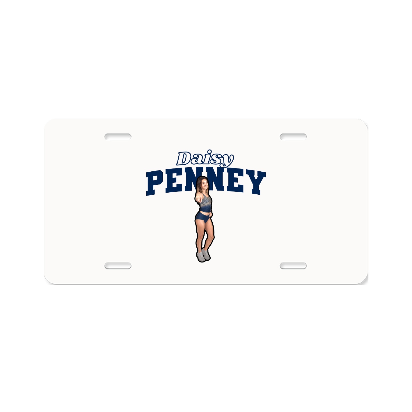 License Plate — Name Arch in Classic