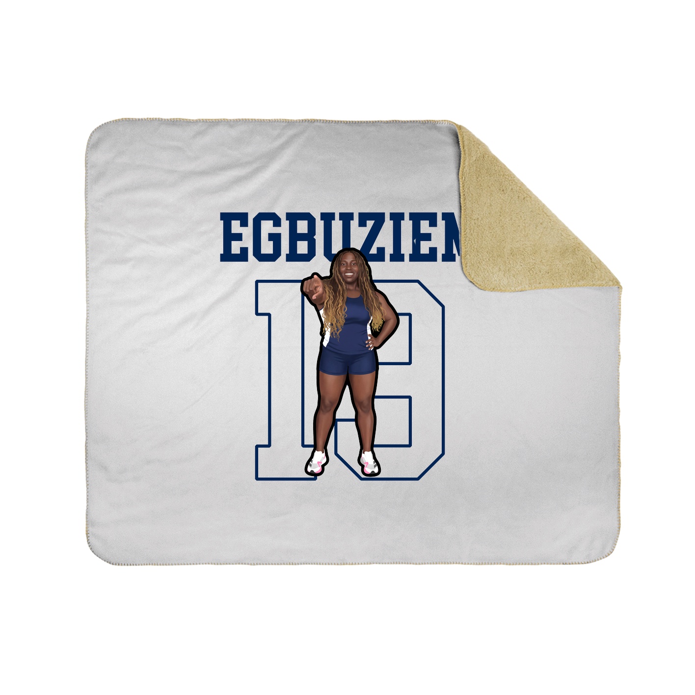 Throw Blanket — Shirsey in White