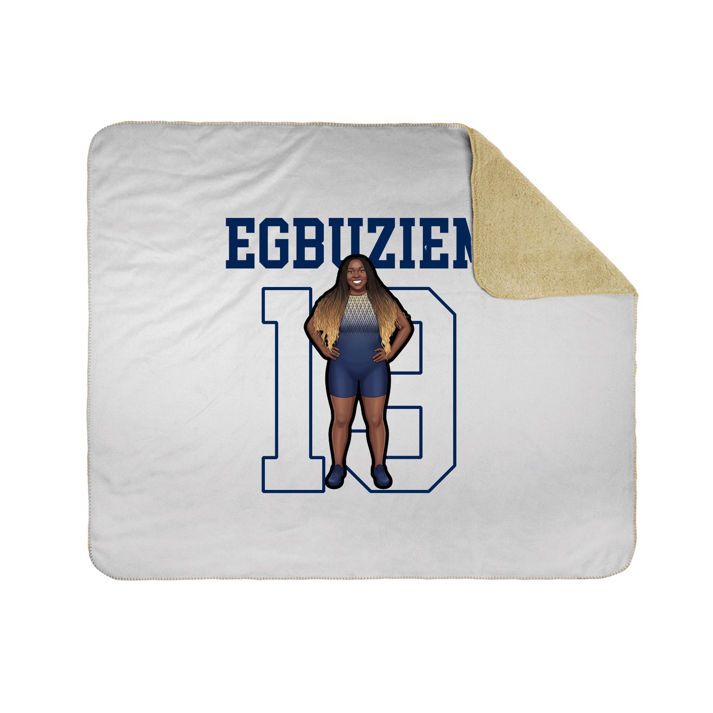 50x60 Sherpa Lined Throw Blanket