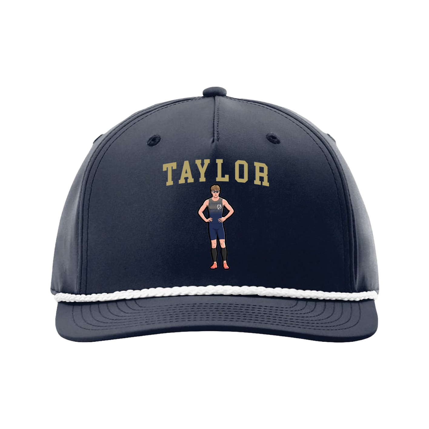 Five-Panel Classic Rope Cap — Shirsey in Navy