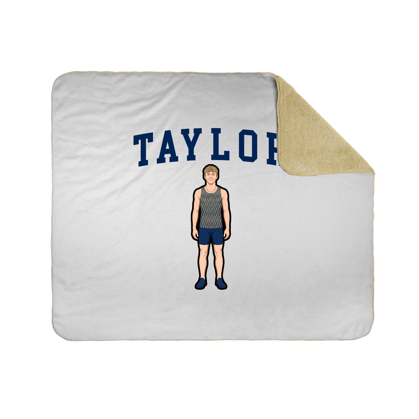 Throw Blanket — Shirsey in White