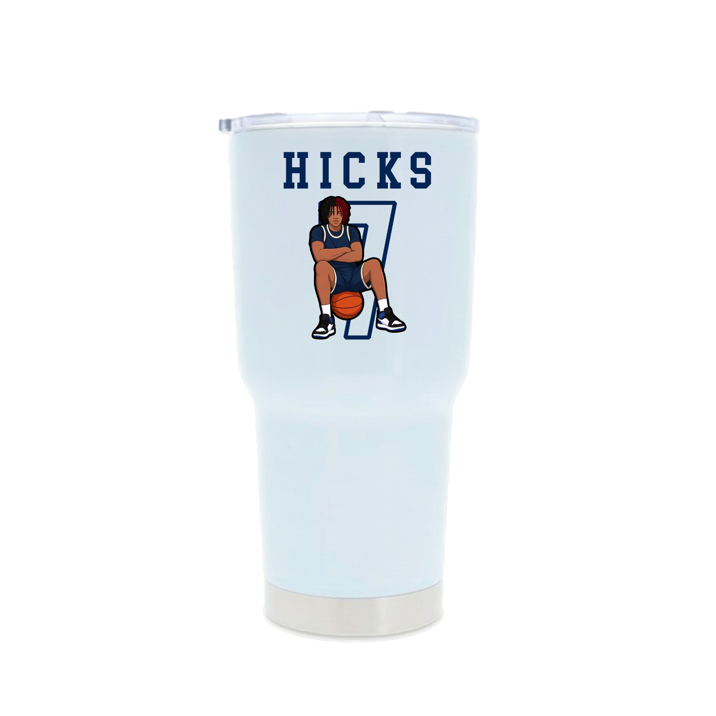 30oz Stainless Steel Tumbler — Shirsey in White