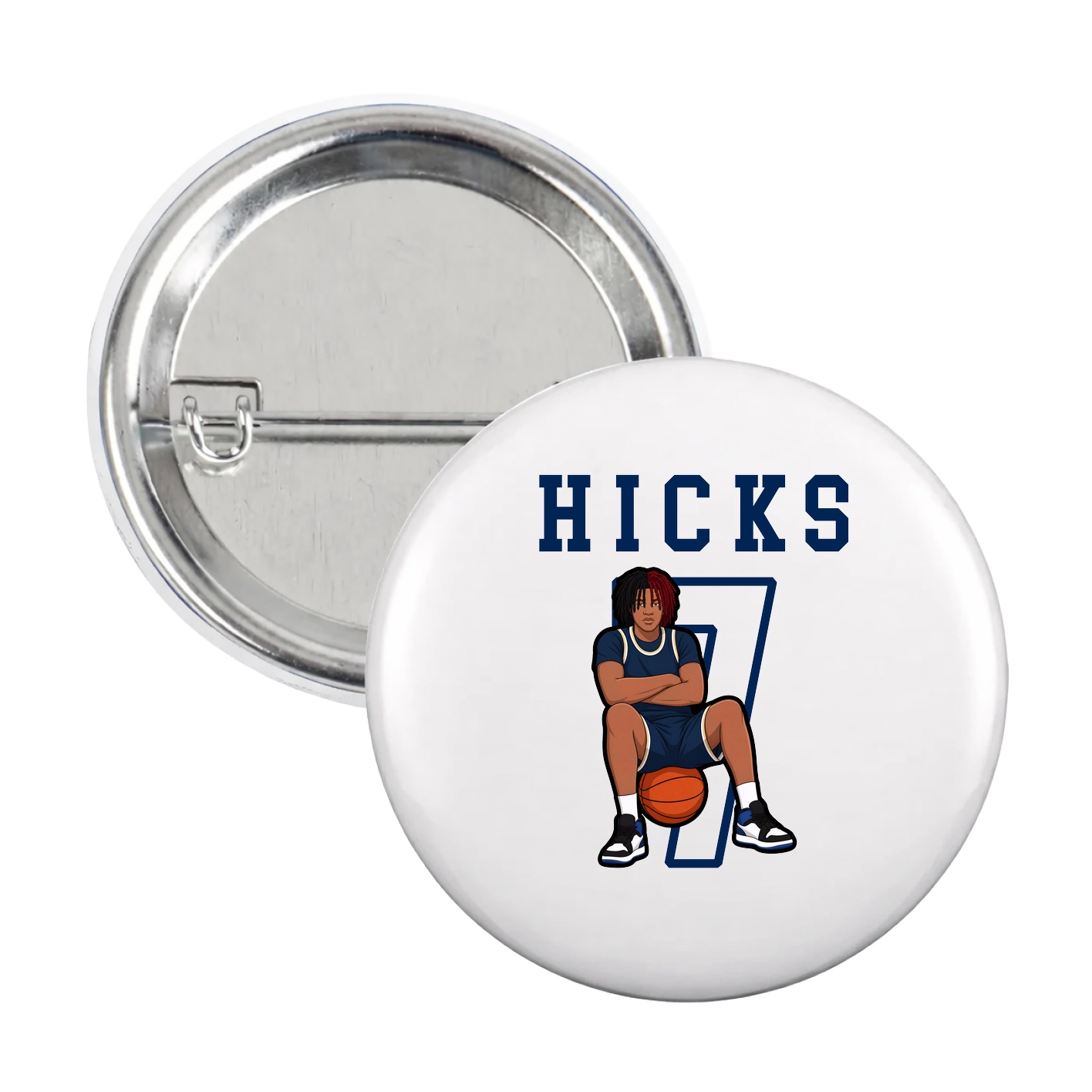 Game Day Button — Shirsey in White