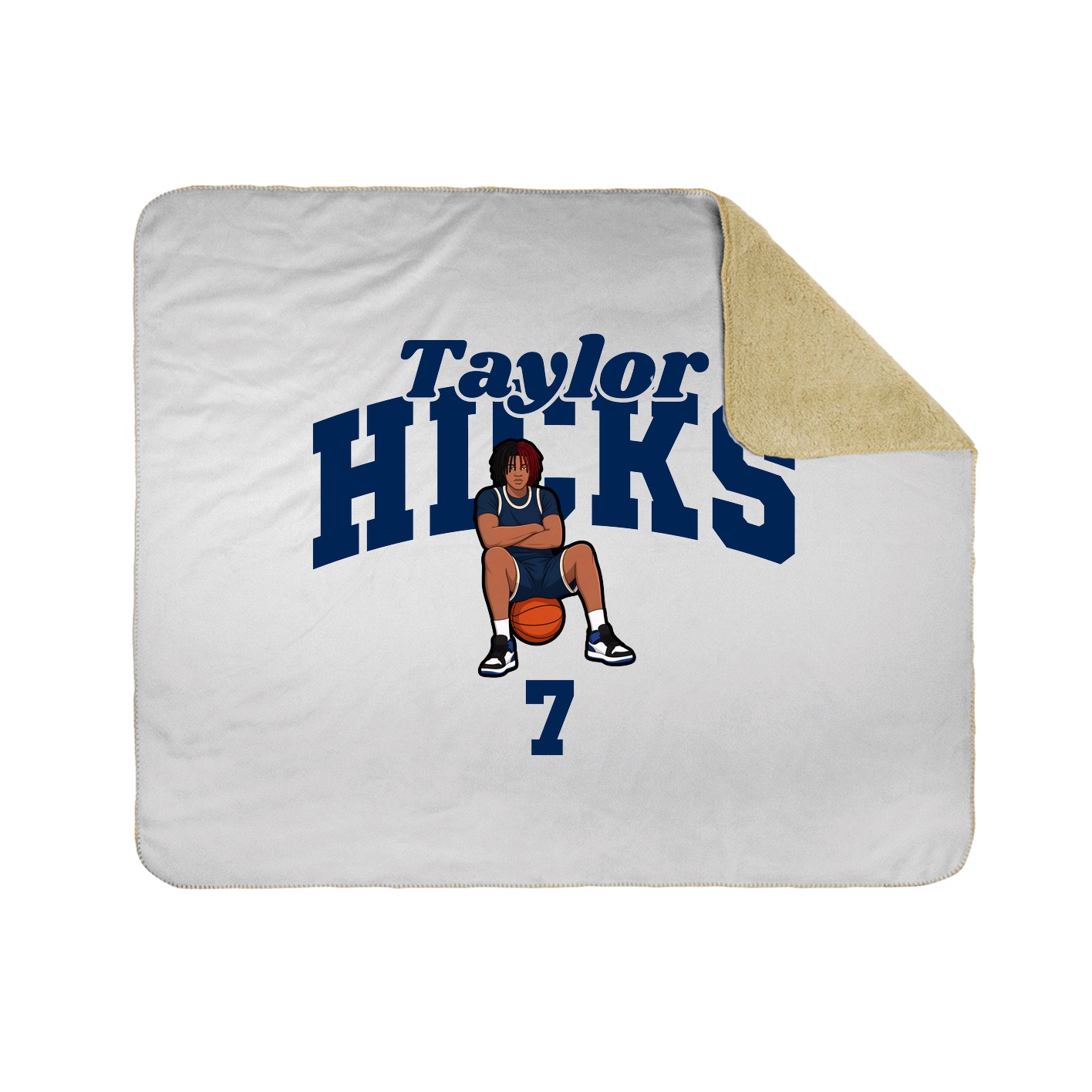 Throw Blanket — Signature Arch in White