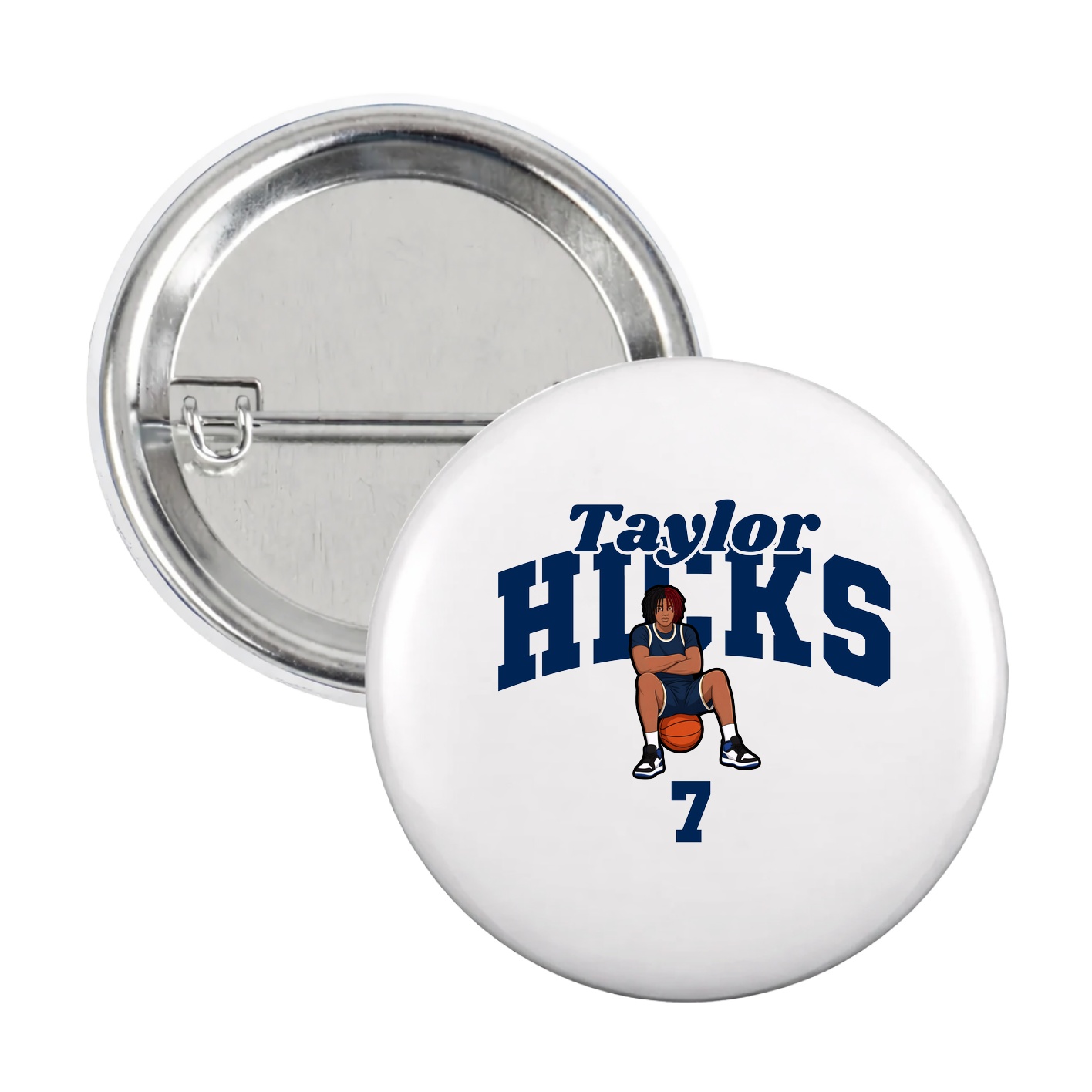 Game Day Button — Signature Arch in White