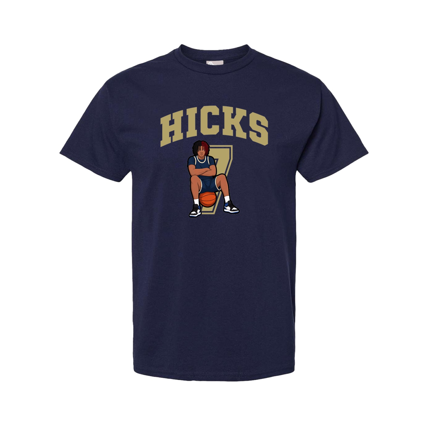 Tee — Number in Navy