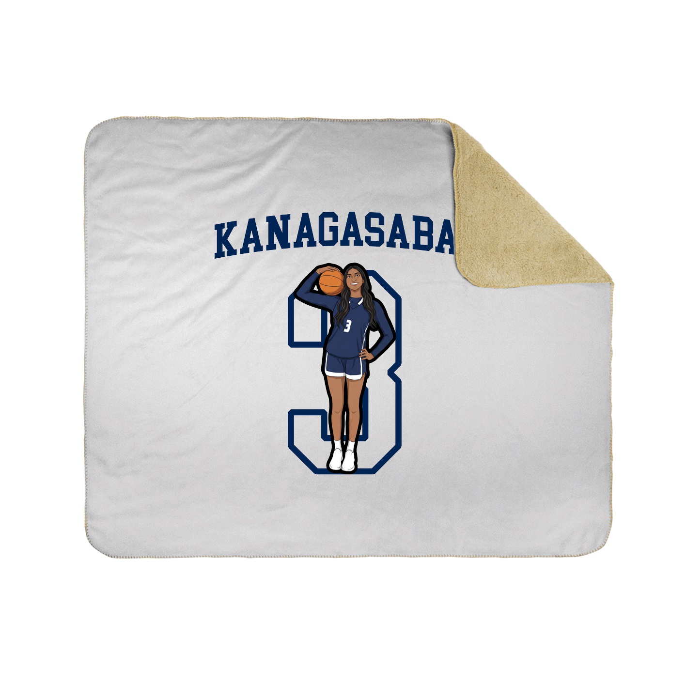 Throw Blanket — Shirsey in White