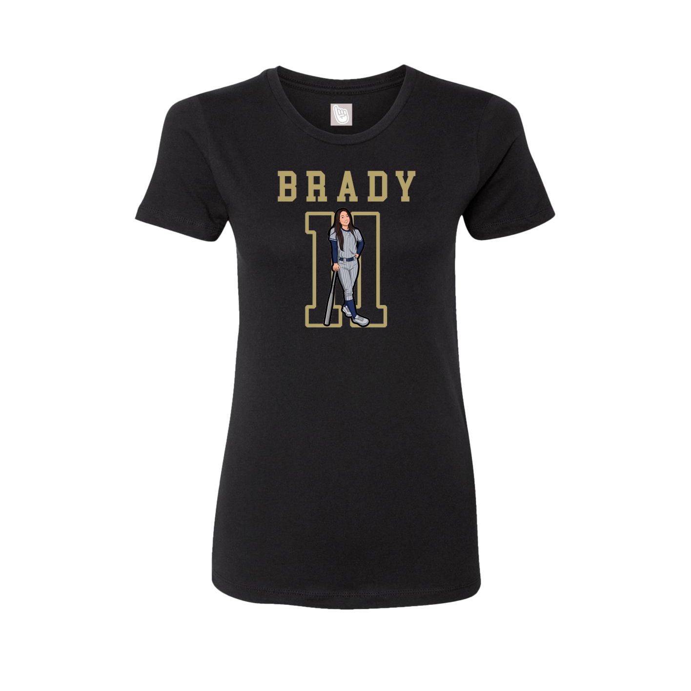 Fitted Women's Tee — Shirsey in Black
