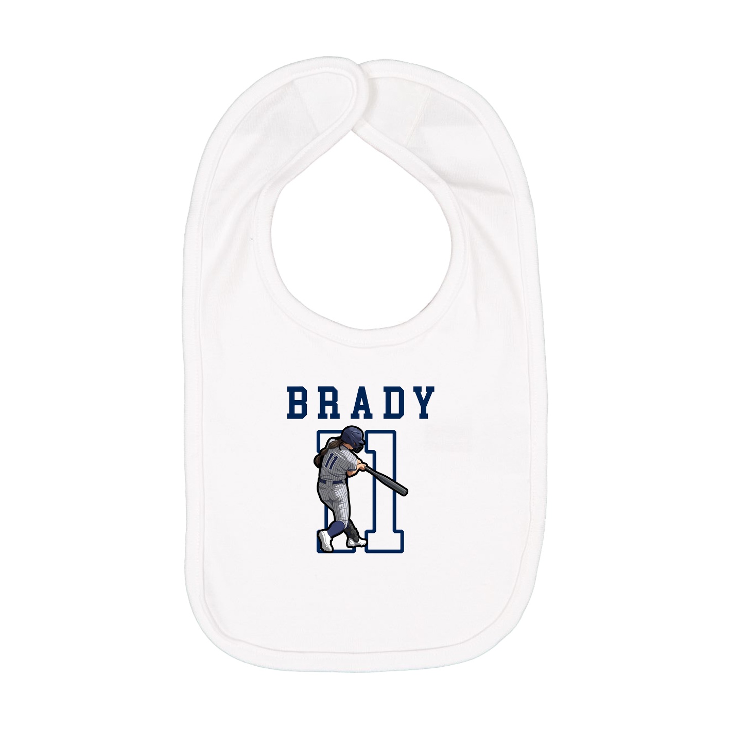Infant Bib — Shirsey in White