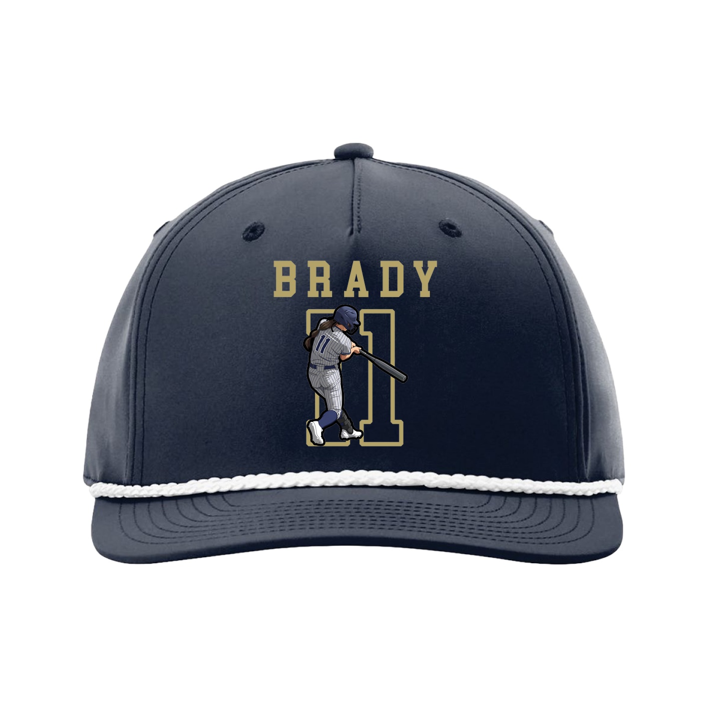Five-Panel Classic Rope Cap — Shirsey in Navy