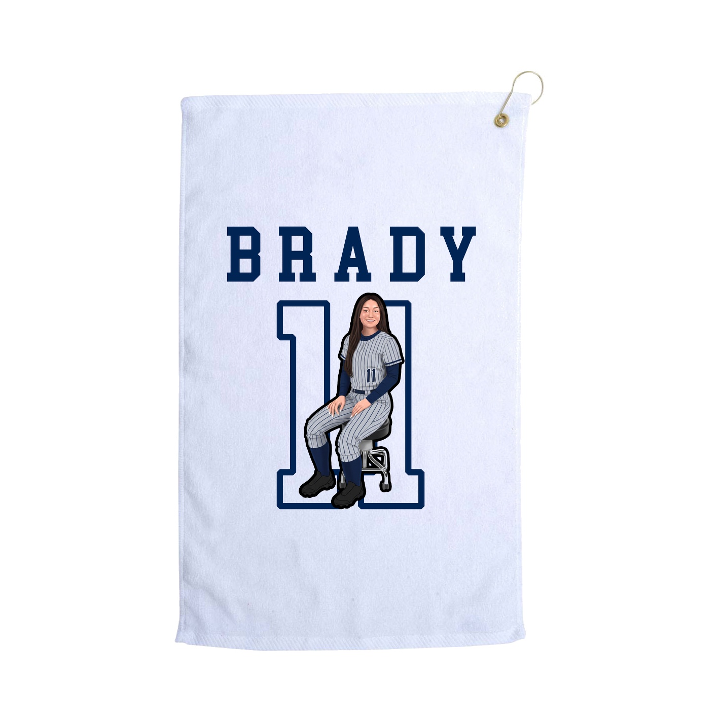 Golf Towel — Shirsey in White