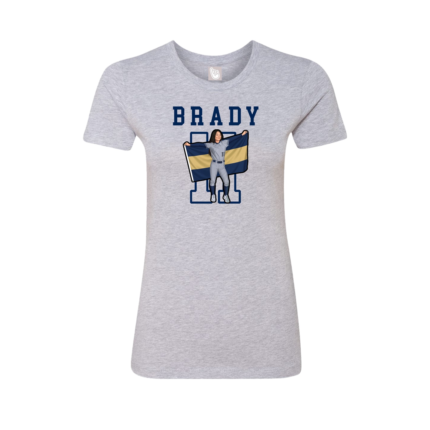 Fitted Women's Tee — Shirsey in Grey