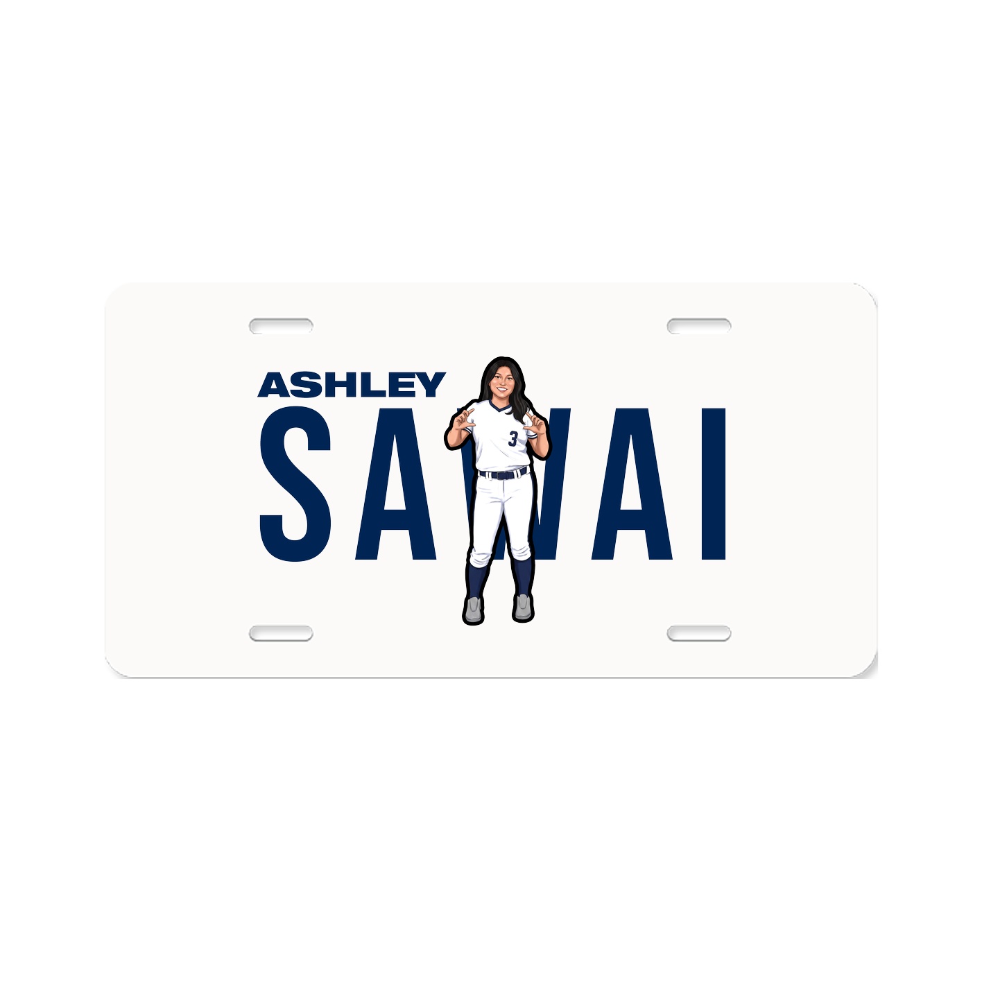 License Plate — Player Name in Classic