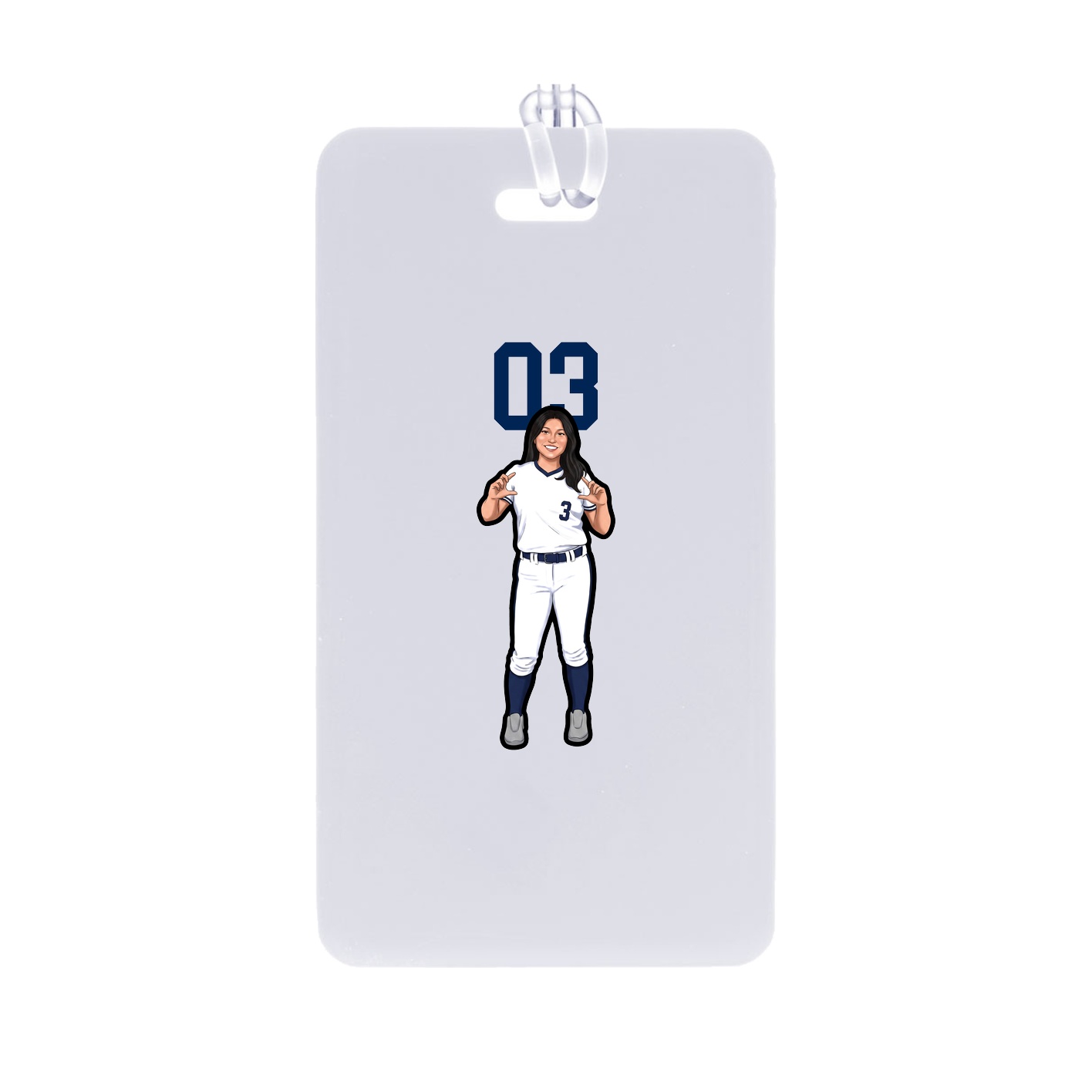 Bag Tag — Number Top in Classic