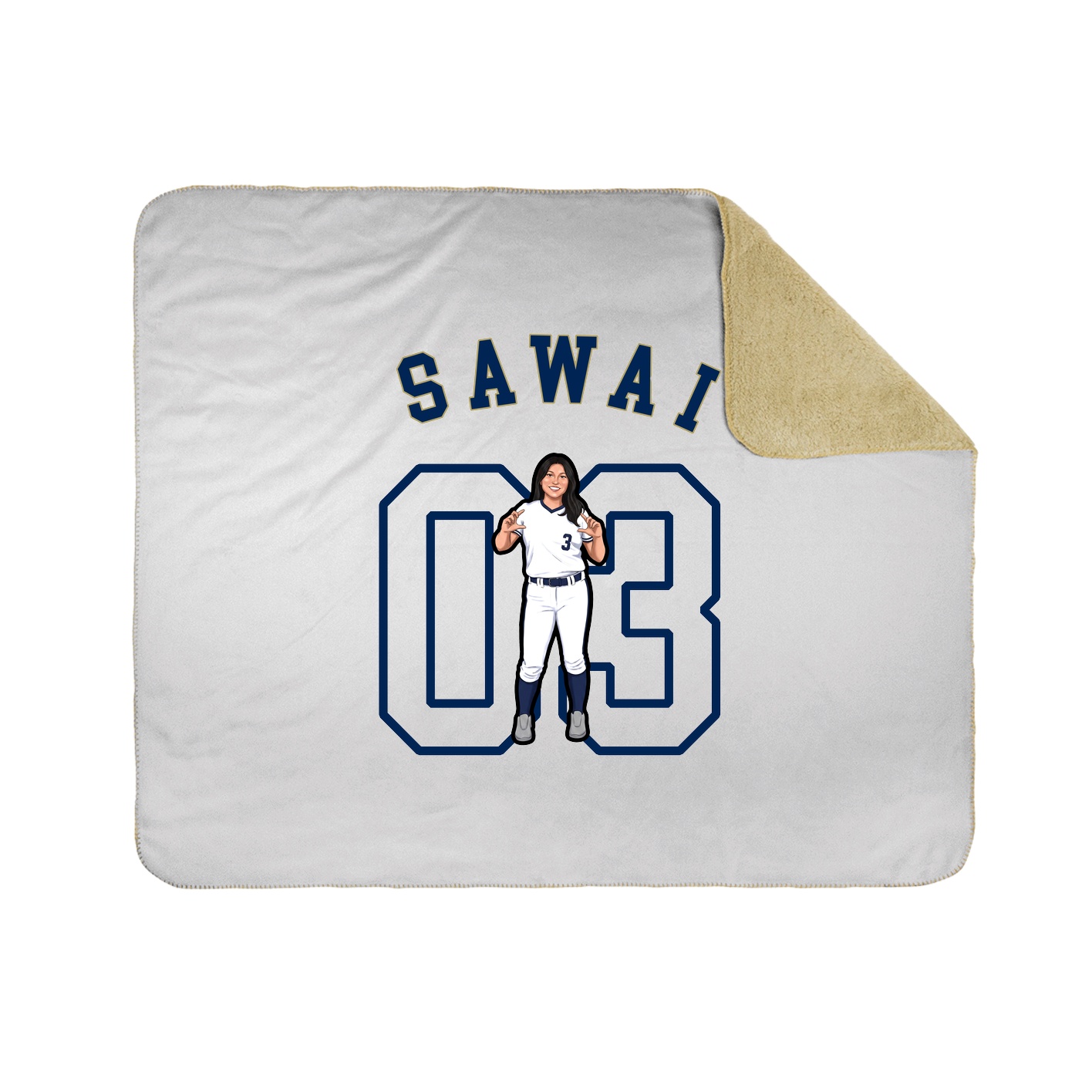 Throw Blanket — Shirsey Arch in White