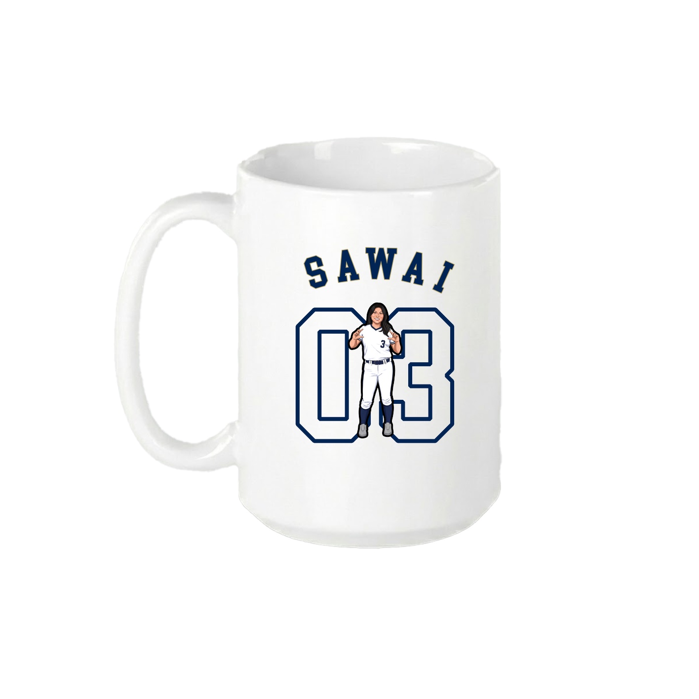 15oz Coffee Mug — Shirsey Arch in White