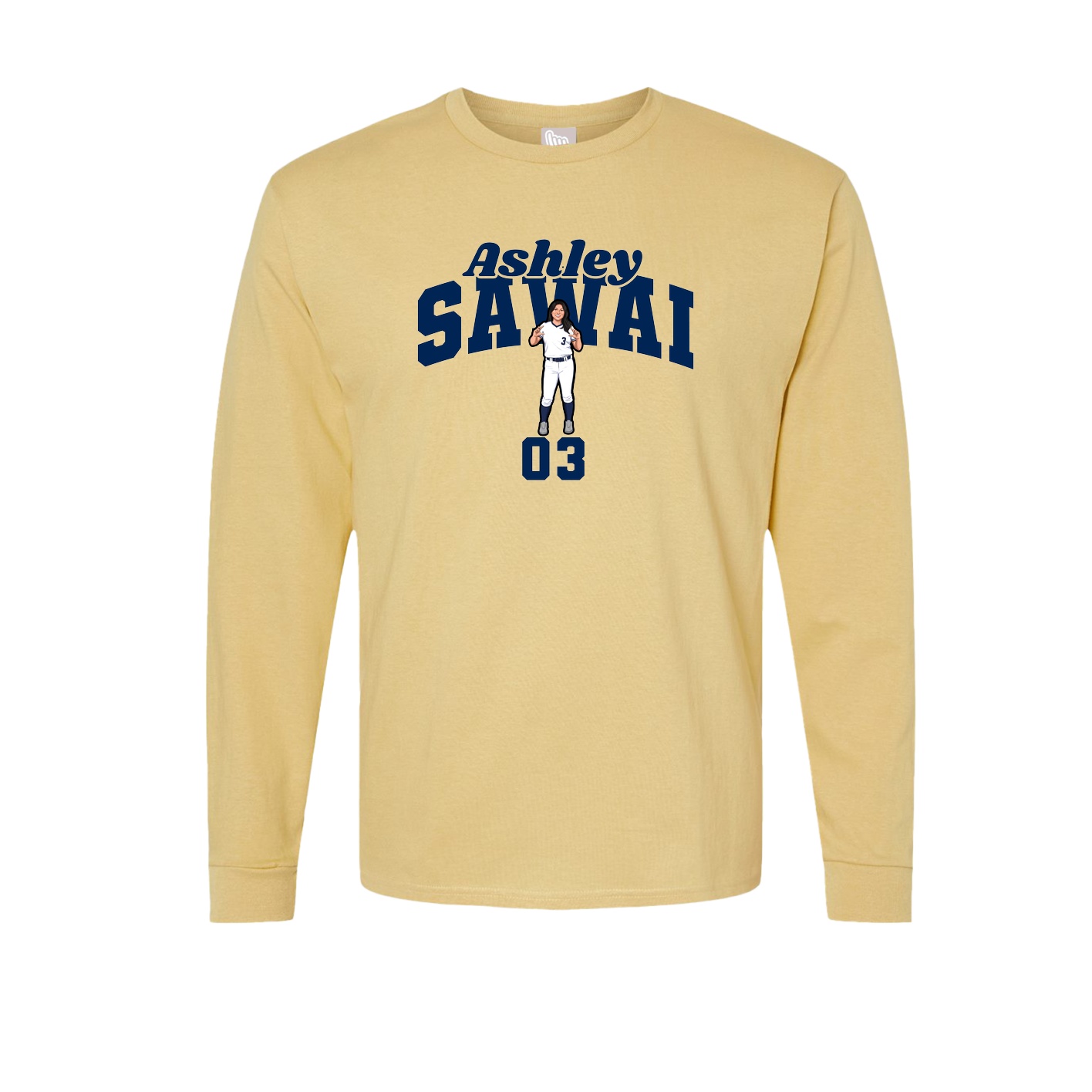 Long Sleeve Tee — Signature Arch in Vegas Gold