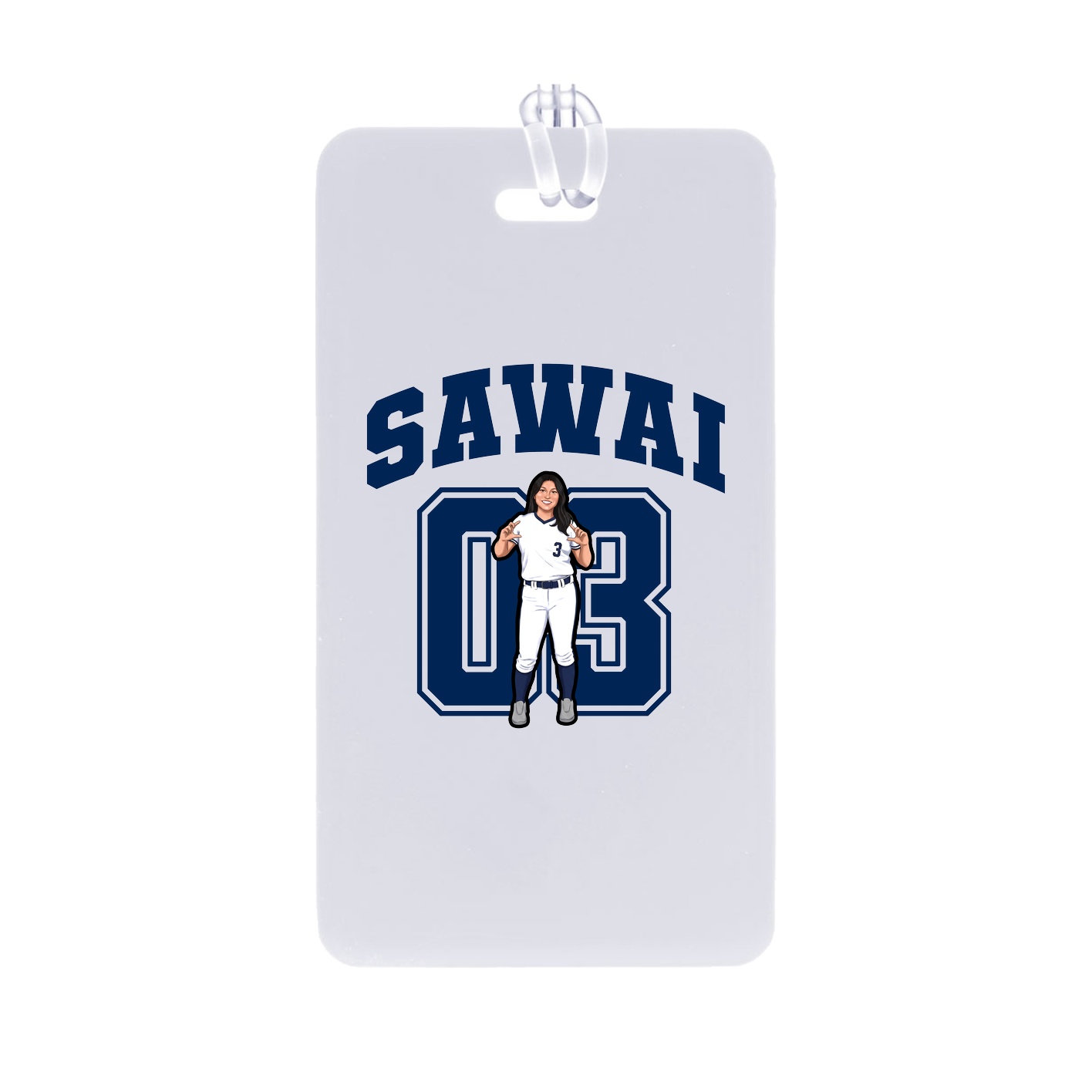 Bag Tag — Number in Classic