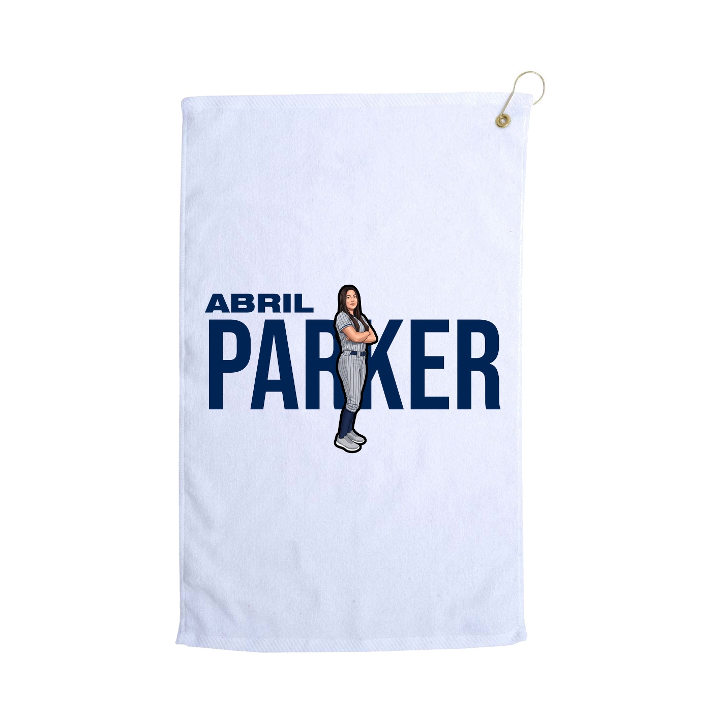 Golf Towel — Player Name in White