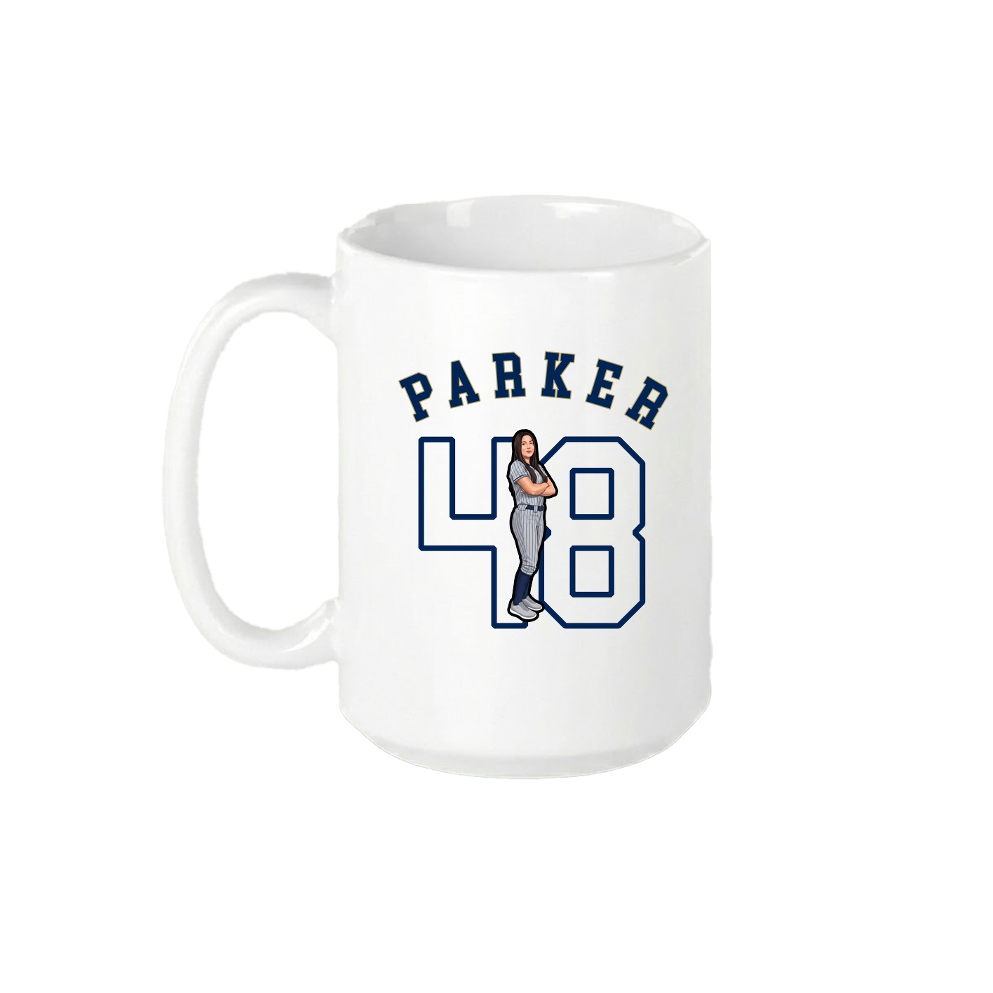 15oz Coffee Mug — Shirsey Arch in White