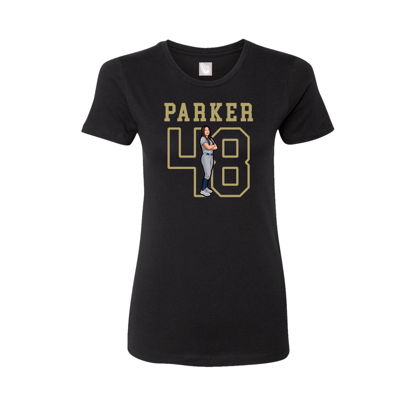 Fitted Women's Tee — Shirsey in Black