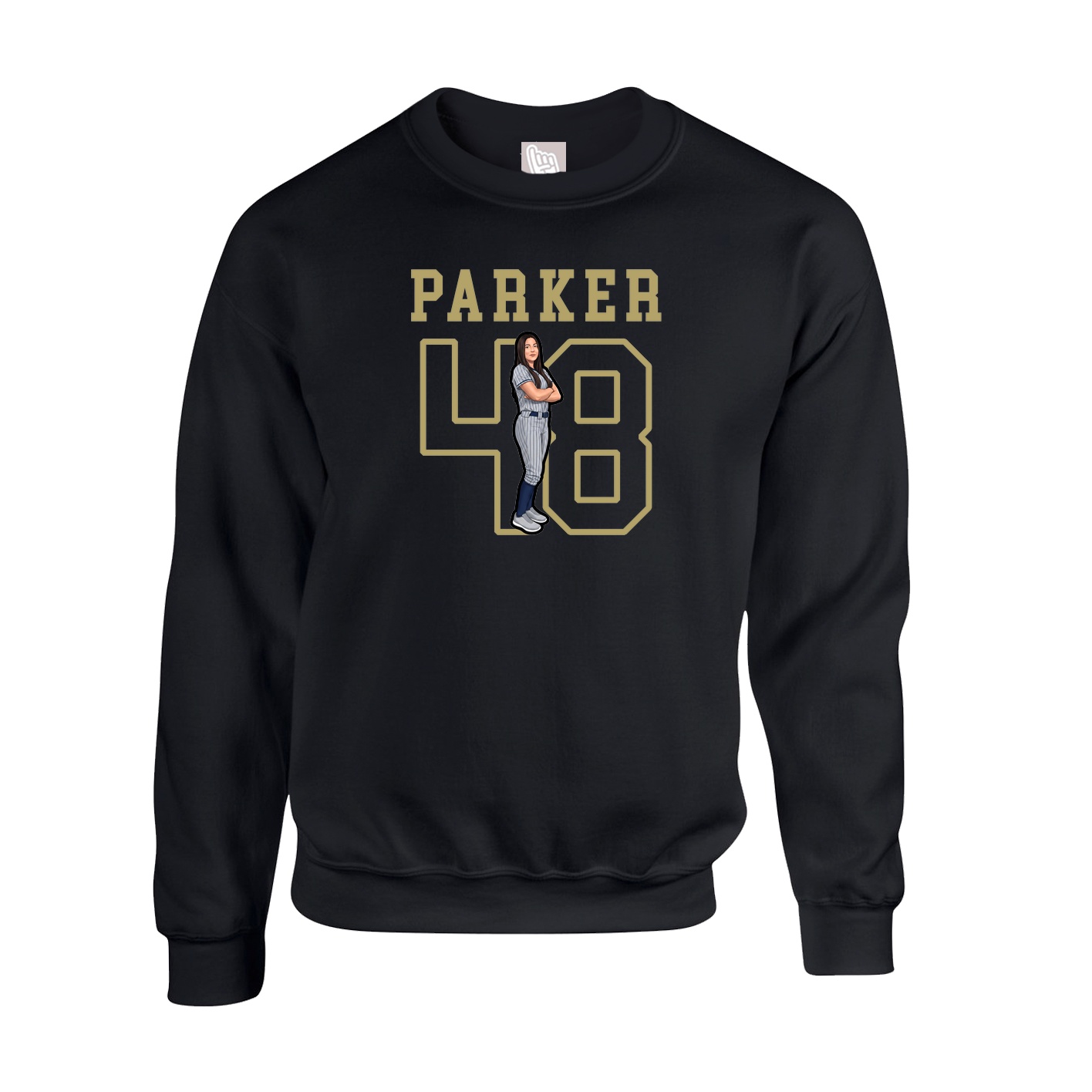 Fleece Crew — Shirsey in Black