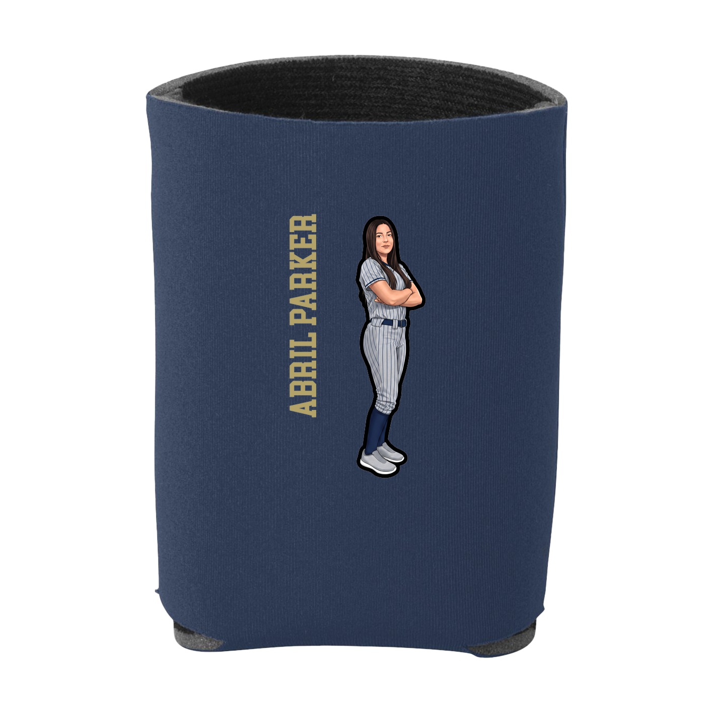 Can Holder — Name Vertical in Navy
