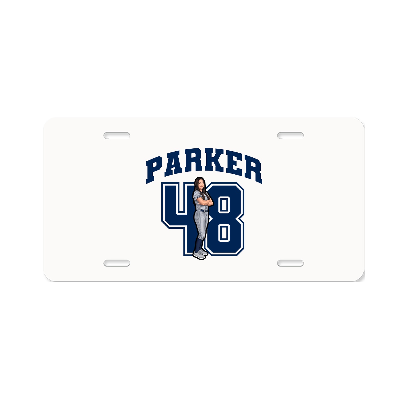 License Plate — Number in Classic