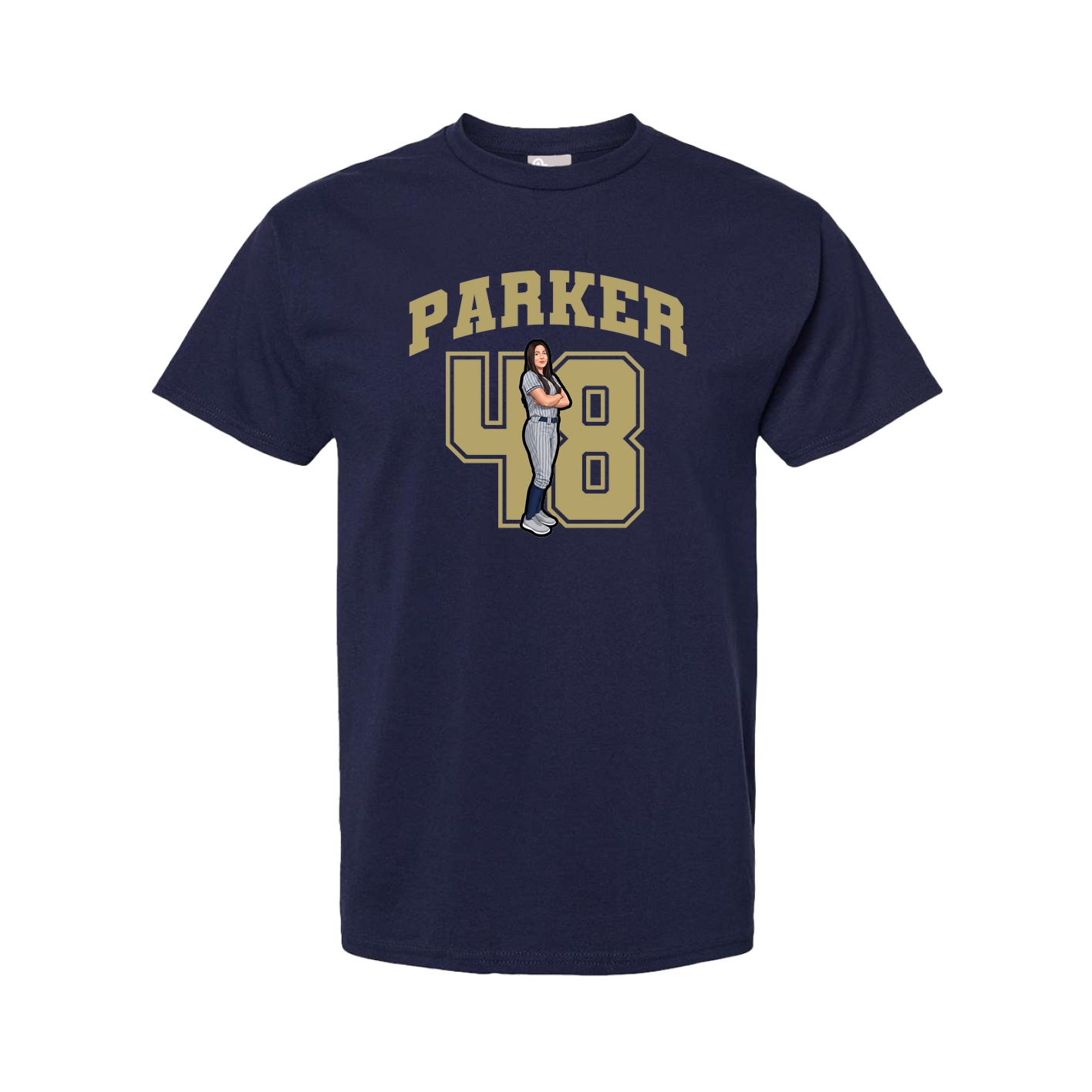Tee — Number in Navy