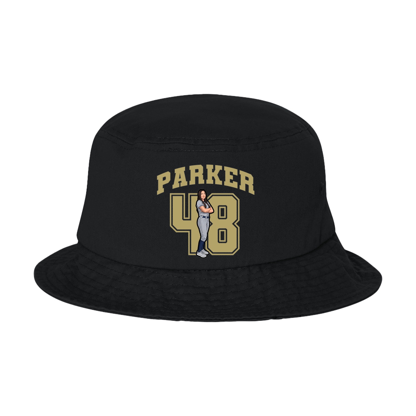Bucket Cap — Number in Black
