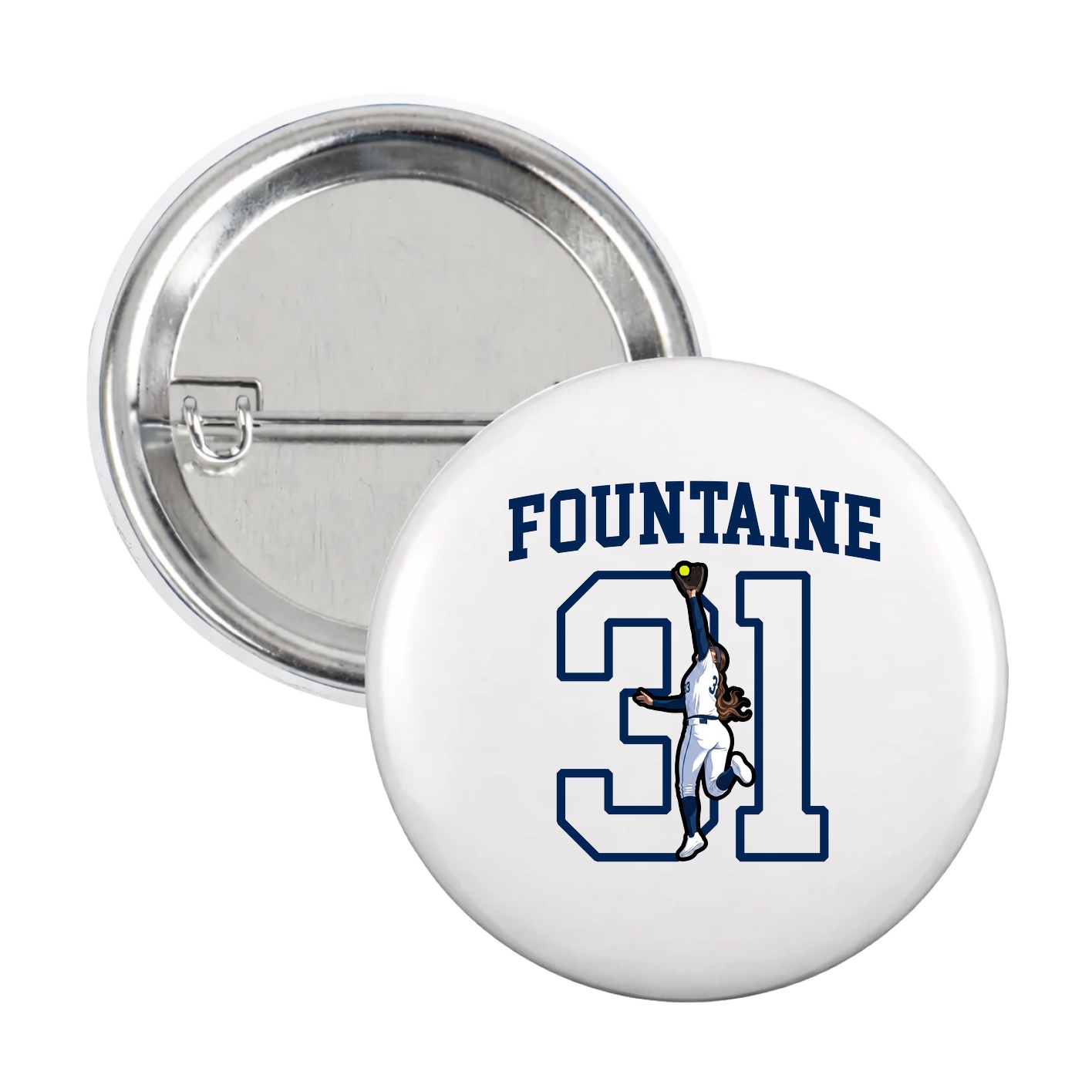 Game Day Button — Shirsey in White