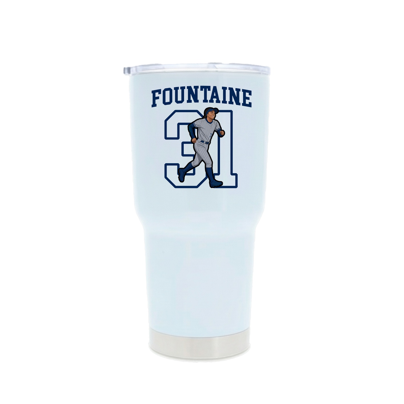 30oz Stainless Steel Tumbler — Shirsey in White