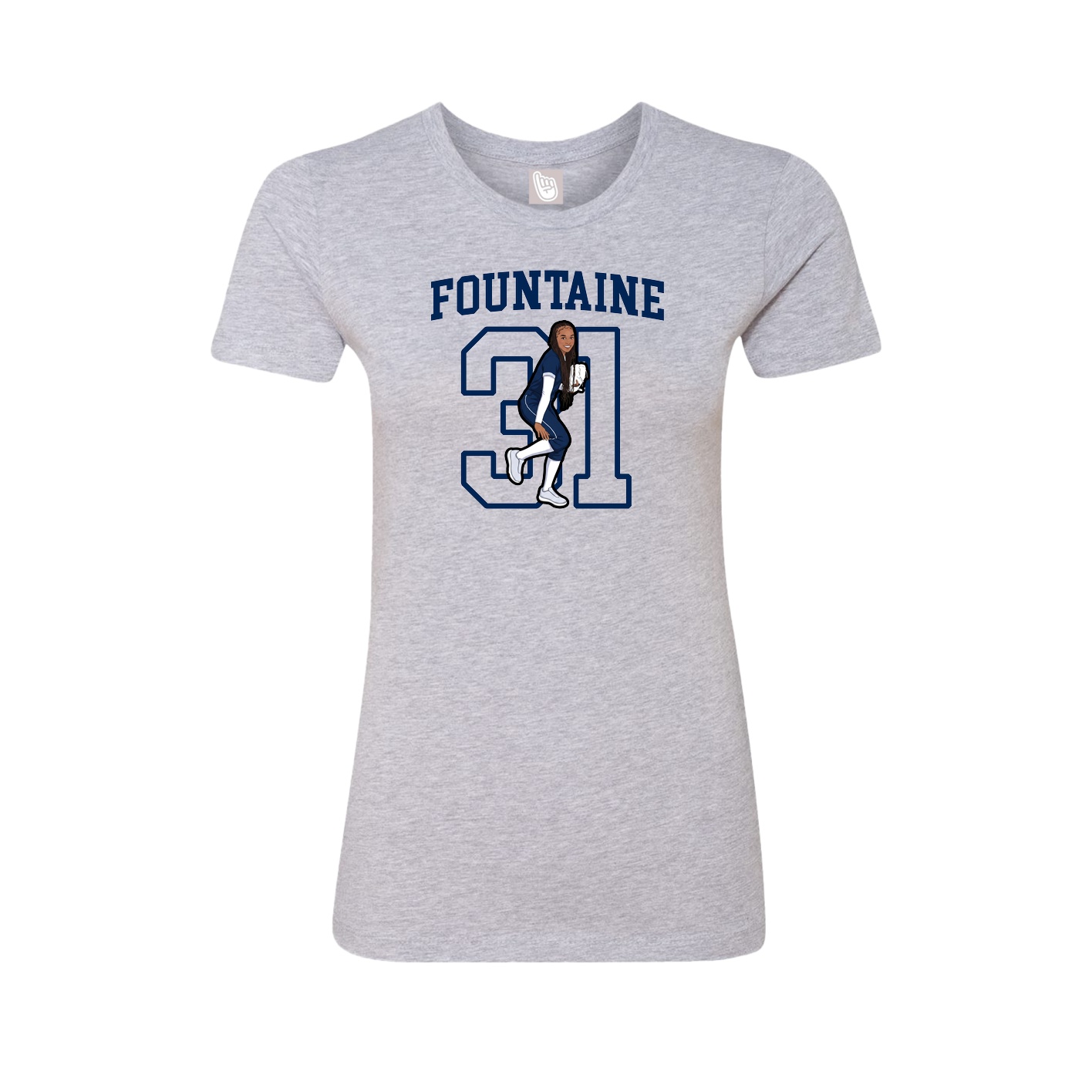 Fitted Women's Tee — Shirsey in Grey