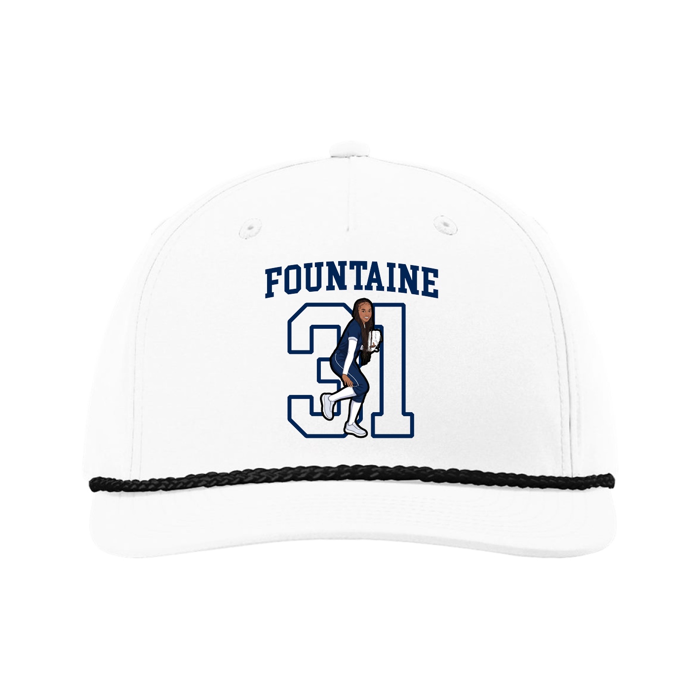 Five-Panel Classic Rope Cap — Shirsey in White
