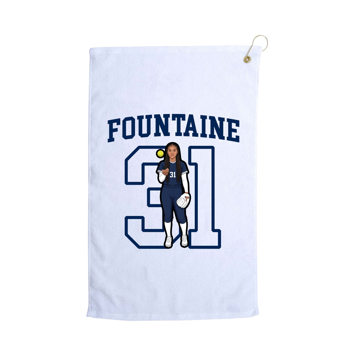 Golf Towel — Shirsey in White