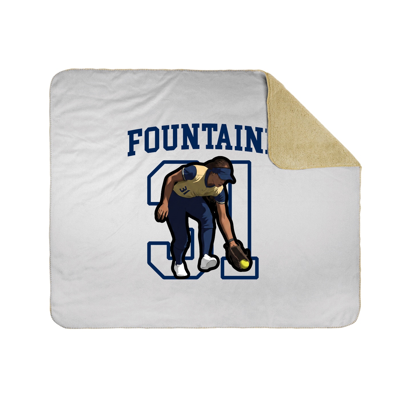 Throw Blanket — Shirsey in White