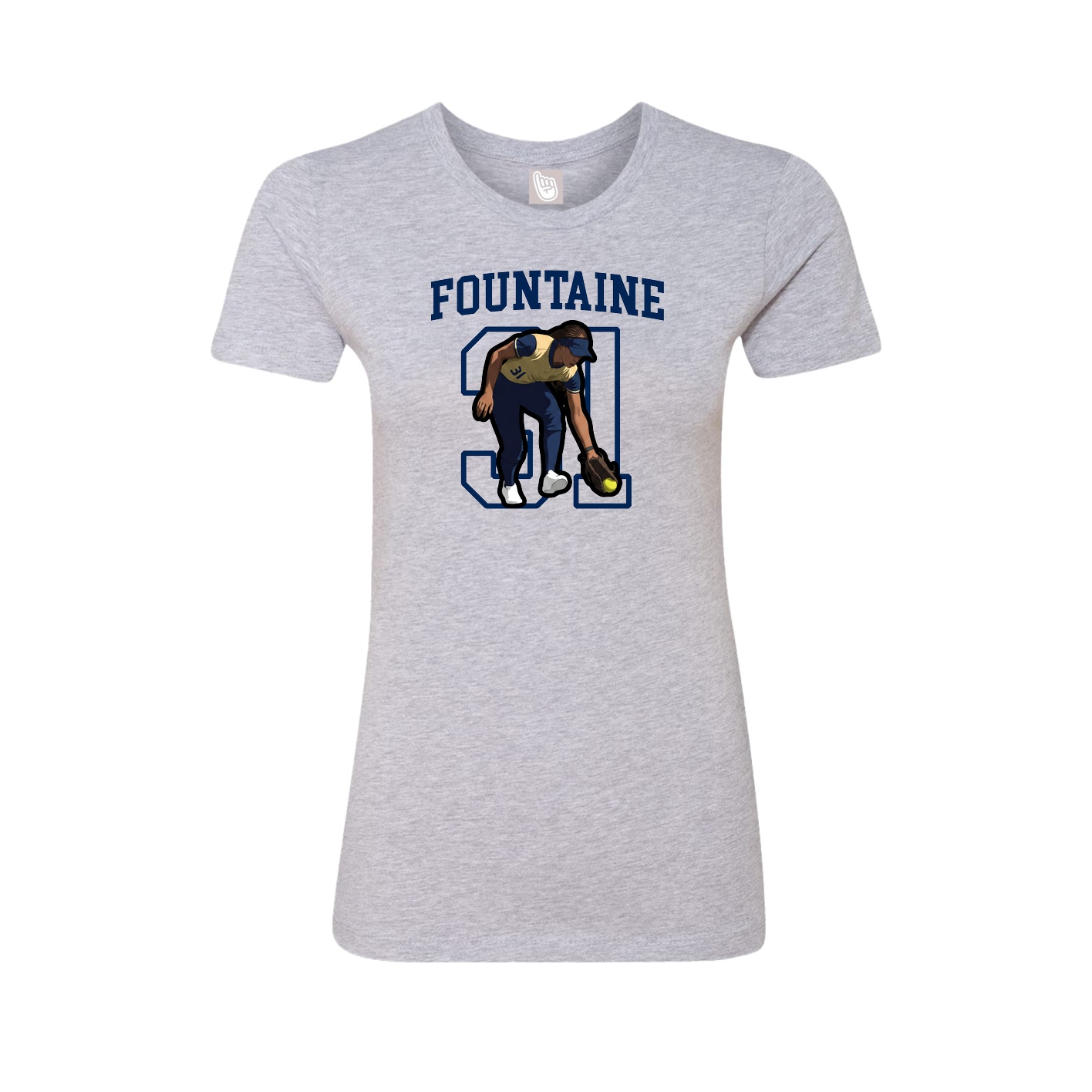 Fitted Women's Tee — Shirsey in Grey