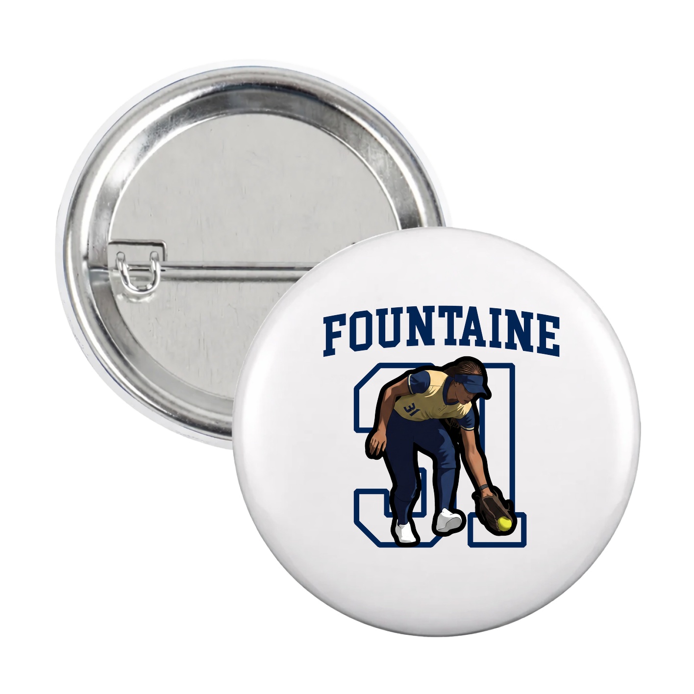 Game Day Button — Shirsey in White
