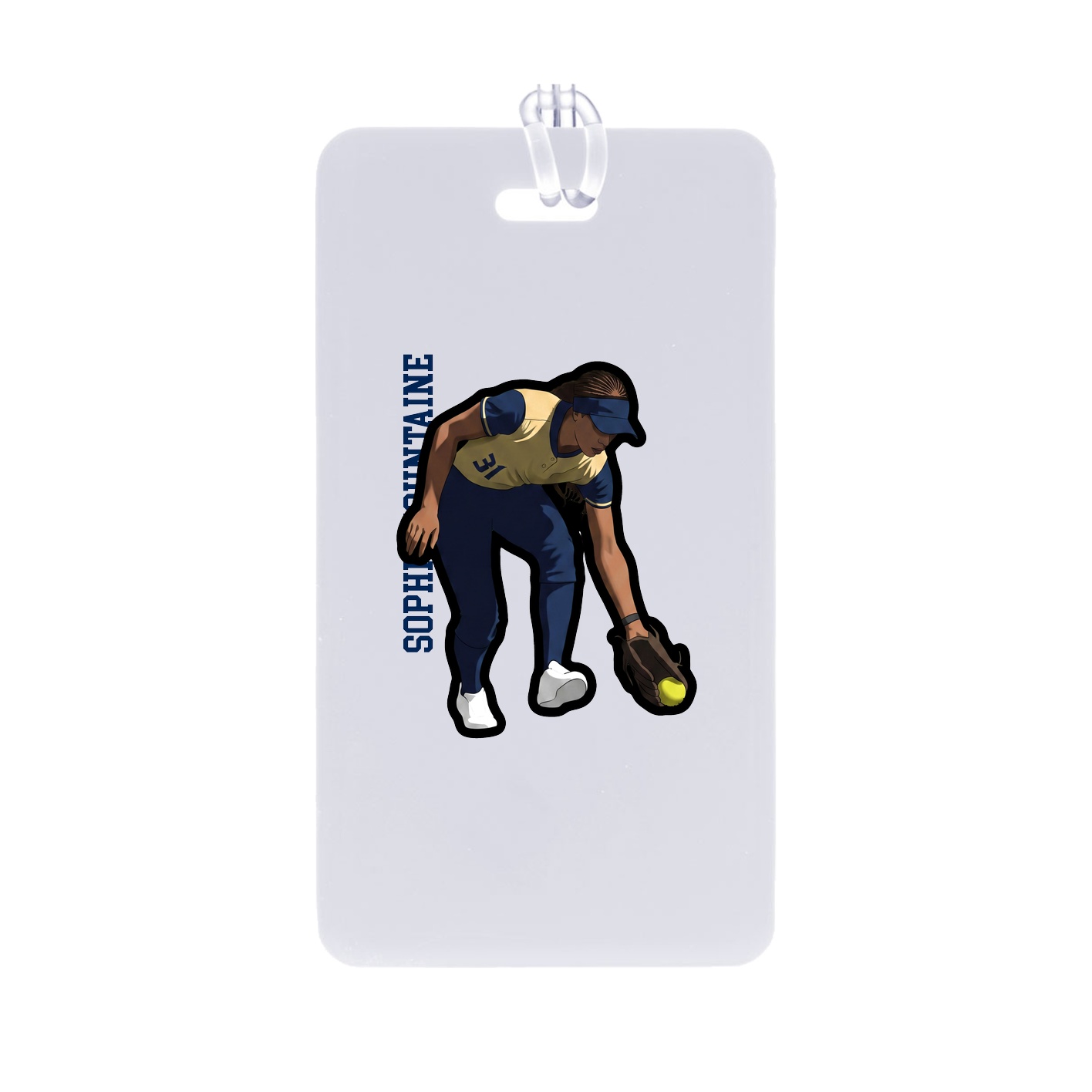 Bag Tag — Name Vertical in Classic