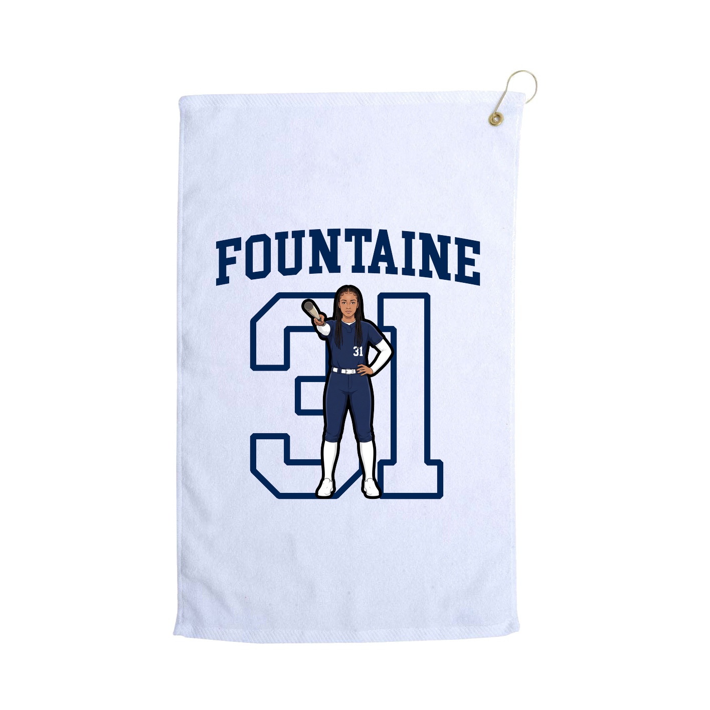 Golf Towel — Shirsey in White