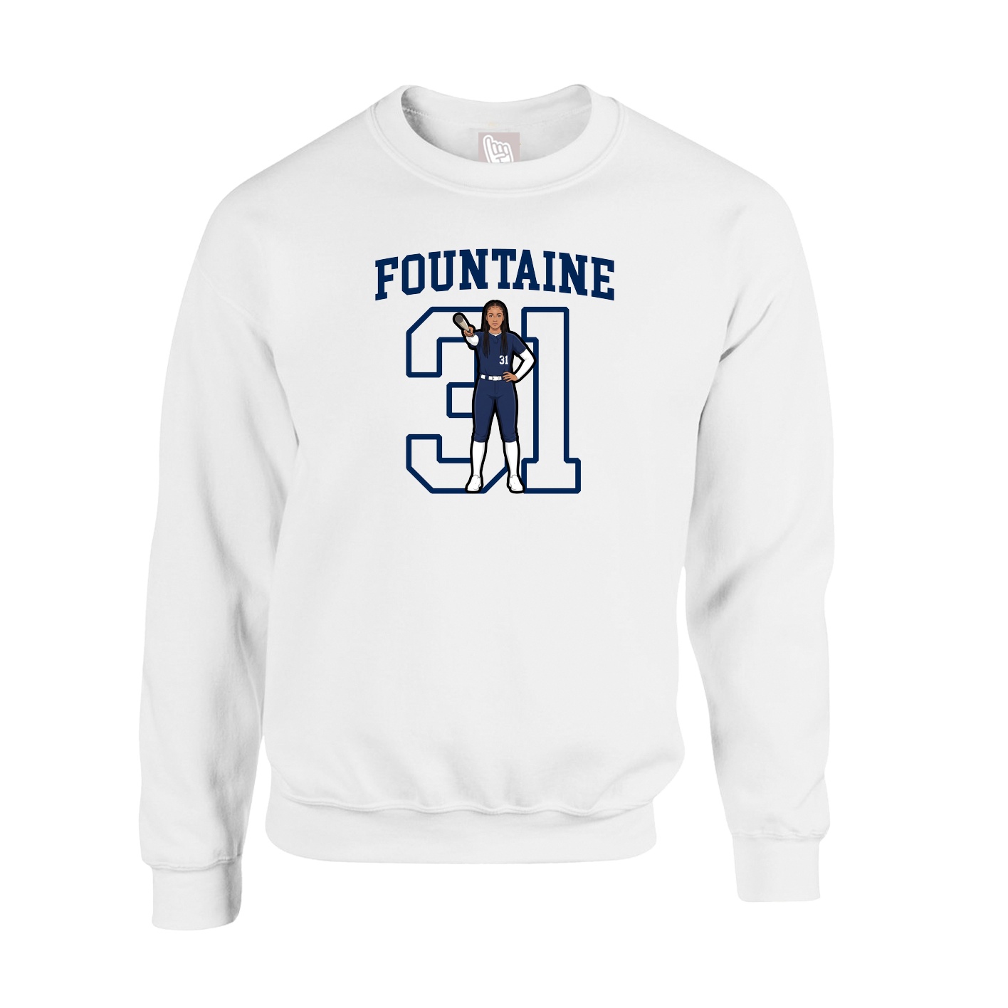 Fleece Crew — Shirsey in White