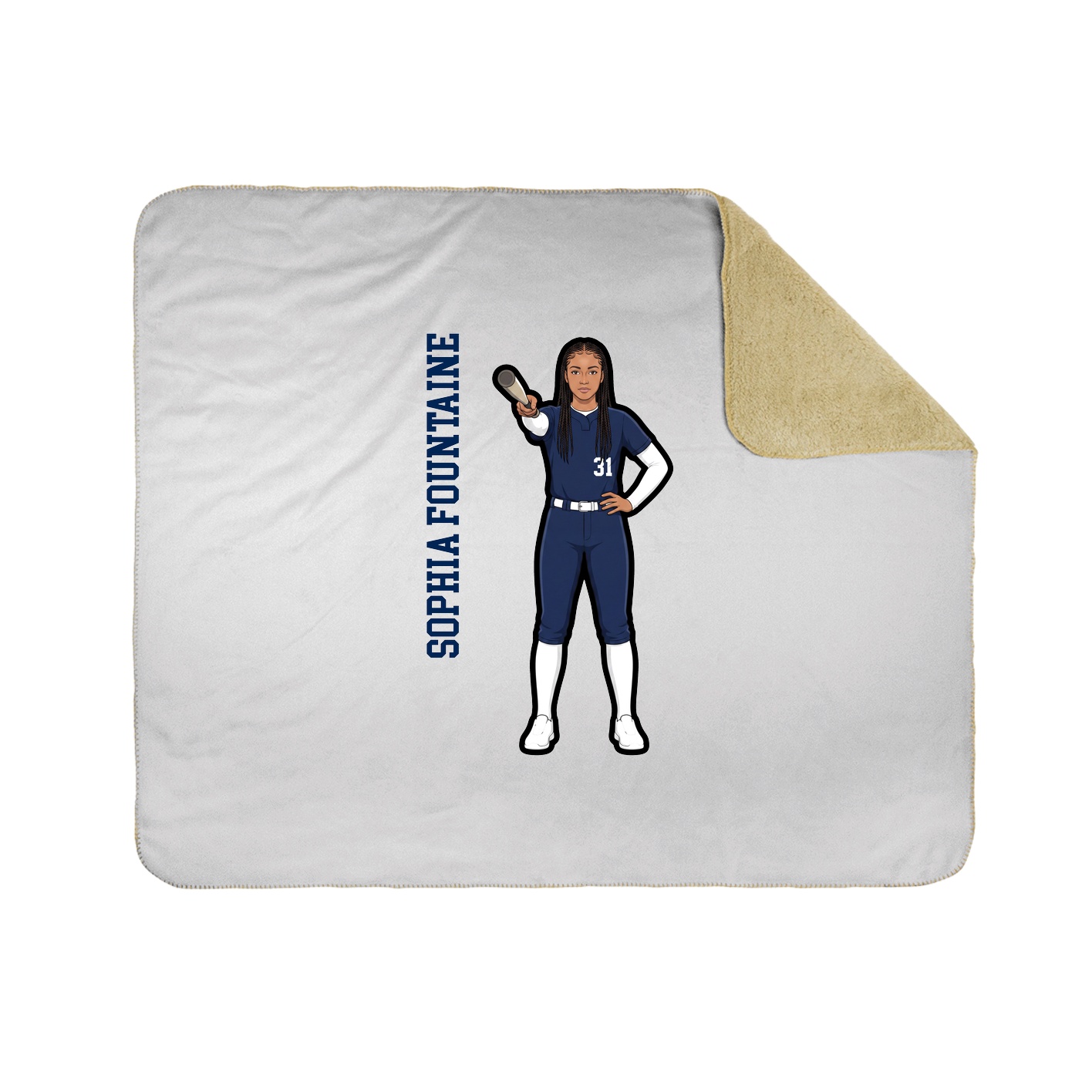 50x60 Sherpa Lined Throw Blanket