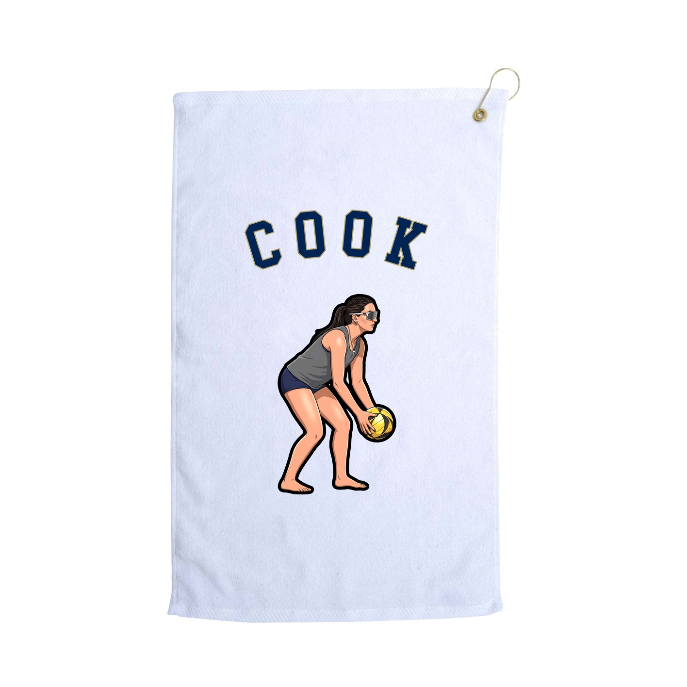 Golf Towel — Shirsey Arch in White