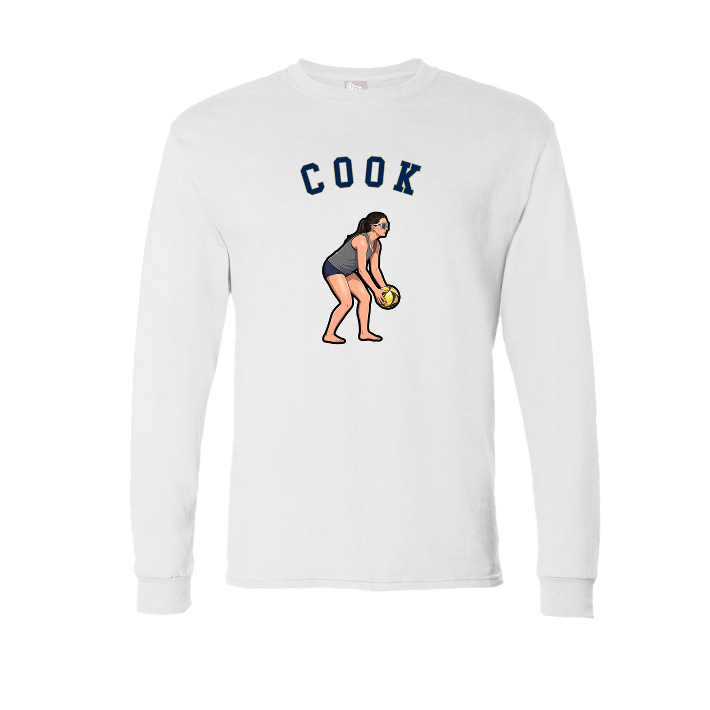 Long Sleeve Tee — Shirsey Arch in White